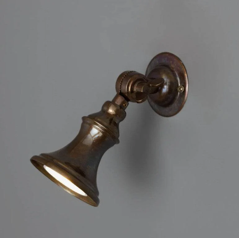 Accra Traditional Small Brass Spotlight