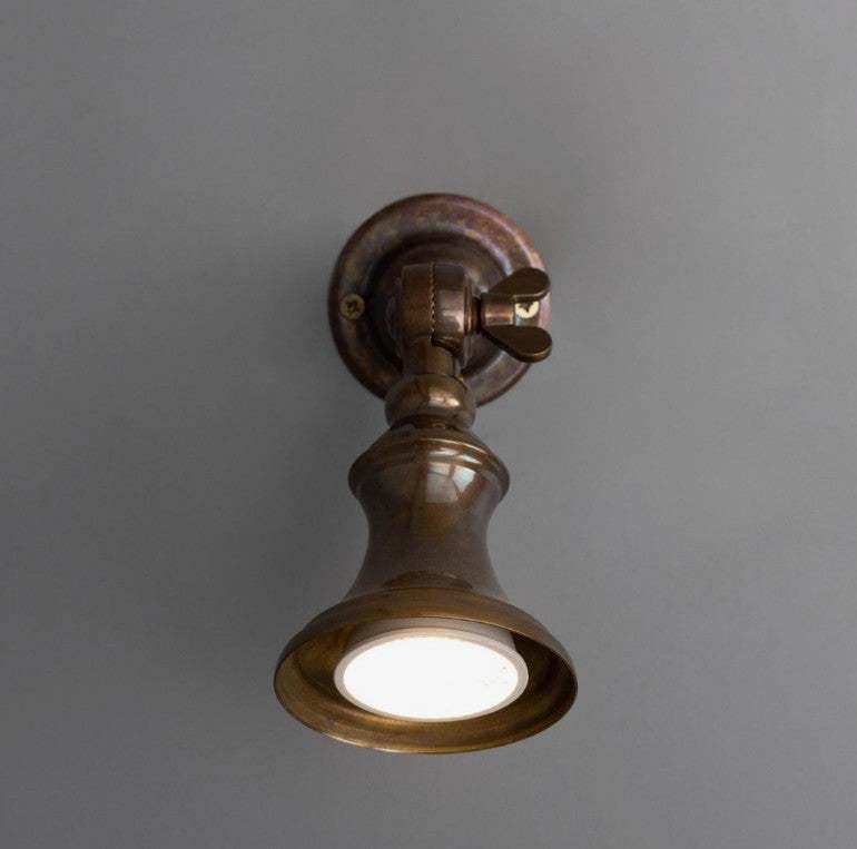 Accra Traditional Small Brass Spotlight - Image 2