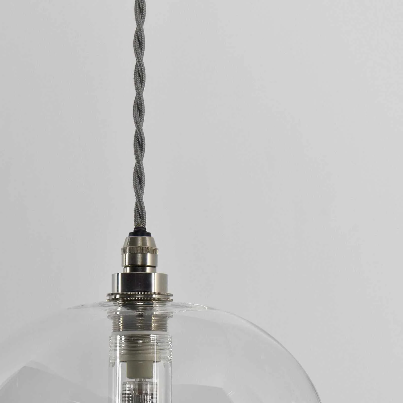Bodium Large Clear Glass Shade Bathroom Pendant Light - Image 4