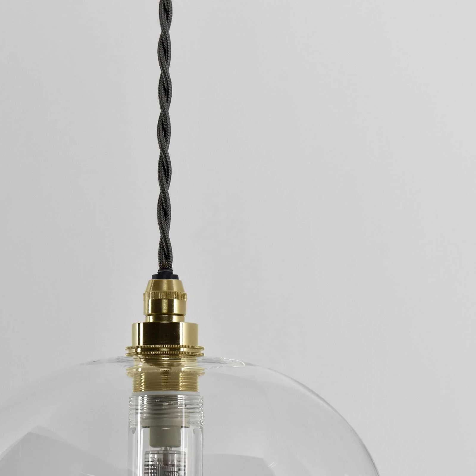 Bodium Large Clear Glass Shade Bathroom Pendant Light - Image 5