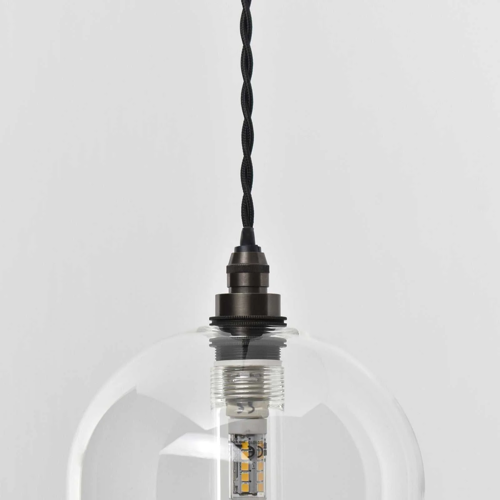 Bodium Medium Clear Glass Shade Bathroom Pendant Light - Image 4