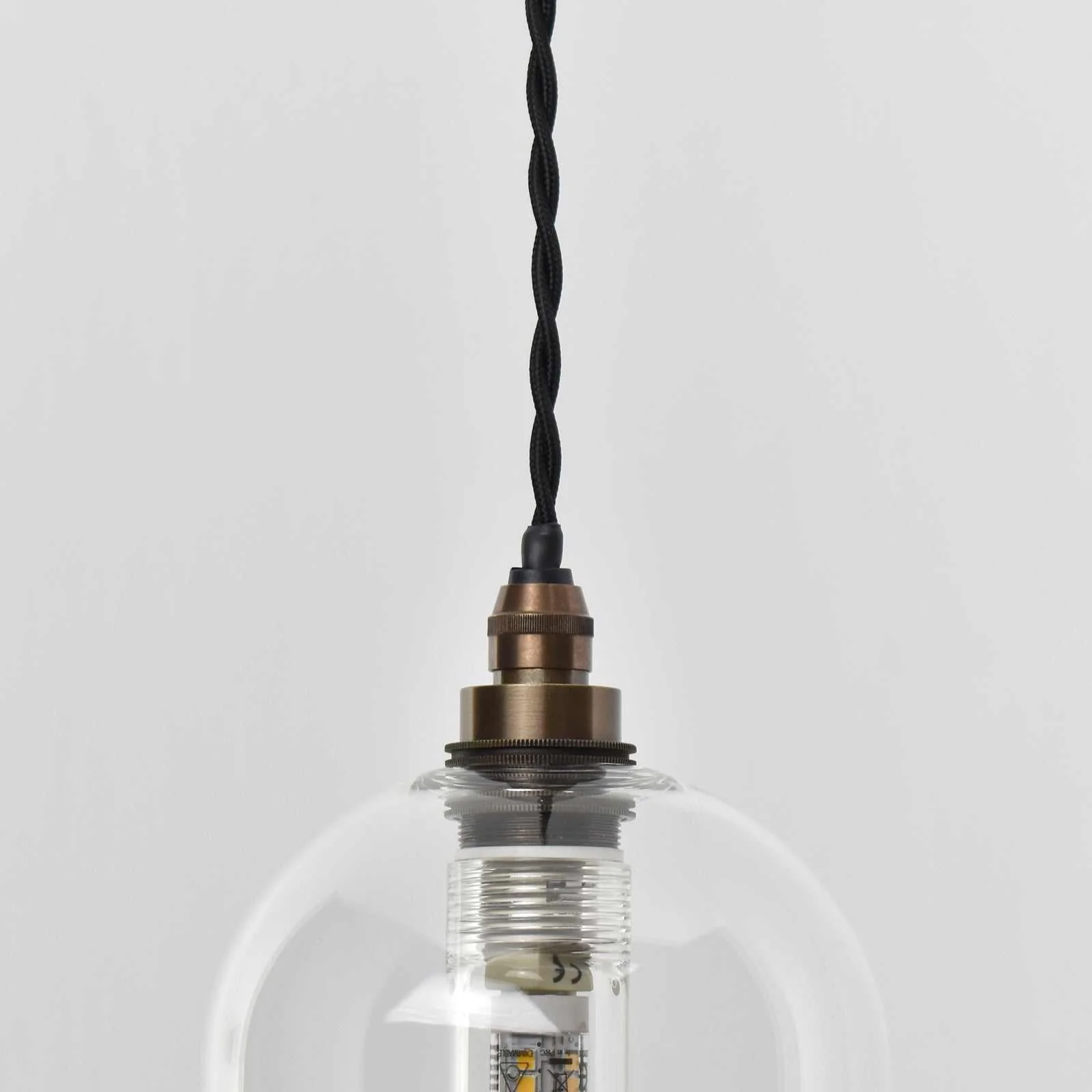 Bodium Small Clear Glass Shade Bathroom Pendant Light - Image 3
