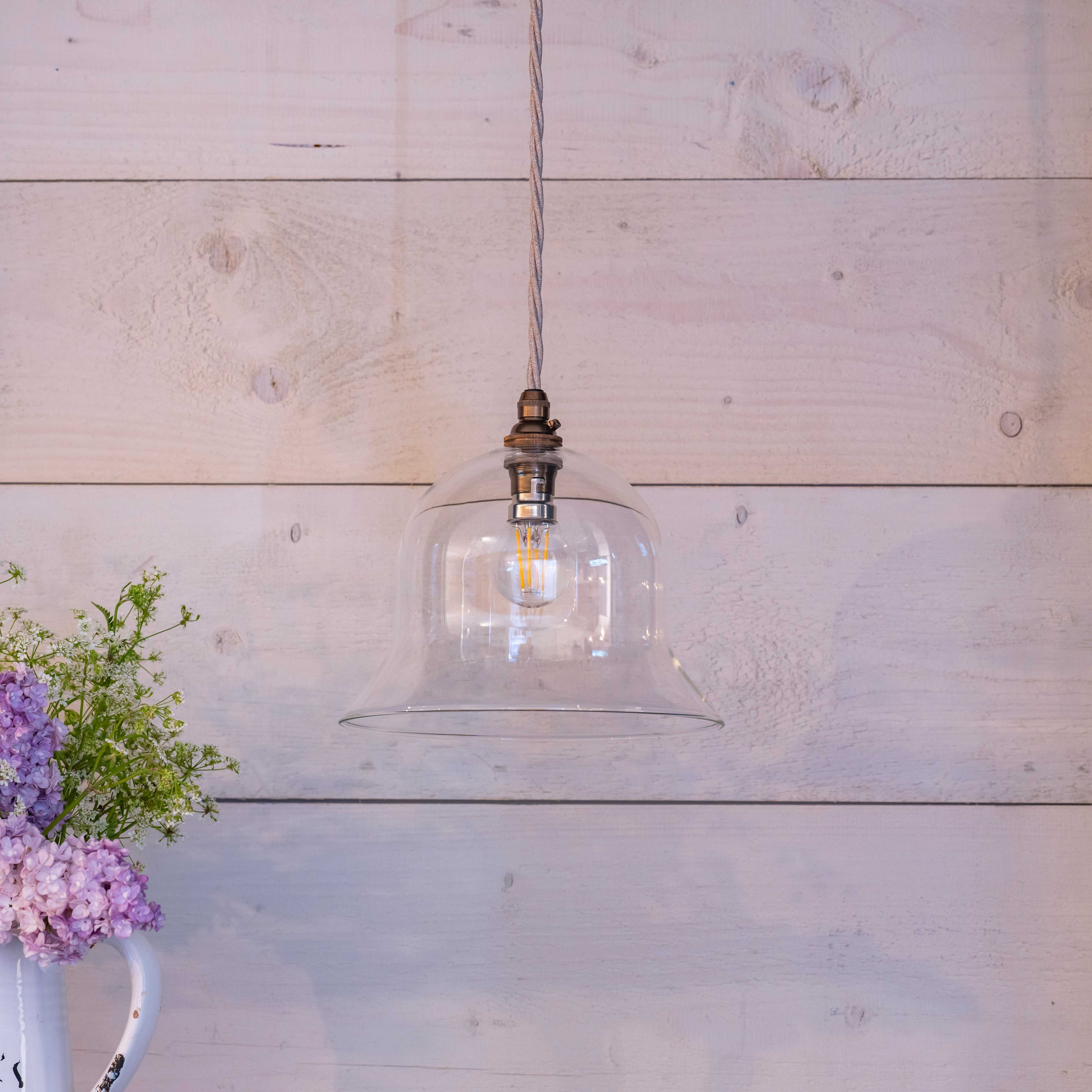 Bodium Medium Clear Glass Shade Pendant Light - Image 3
