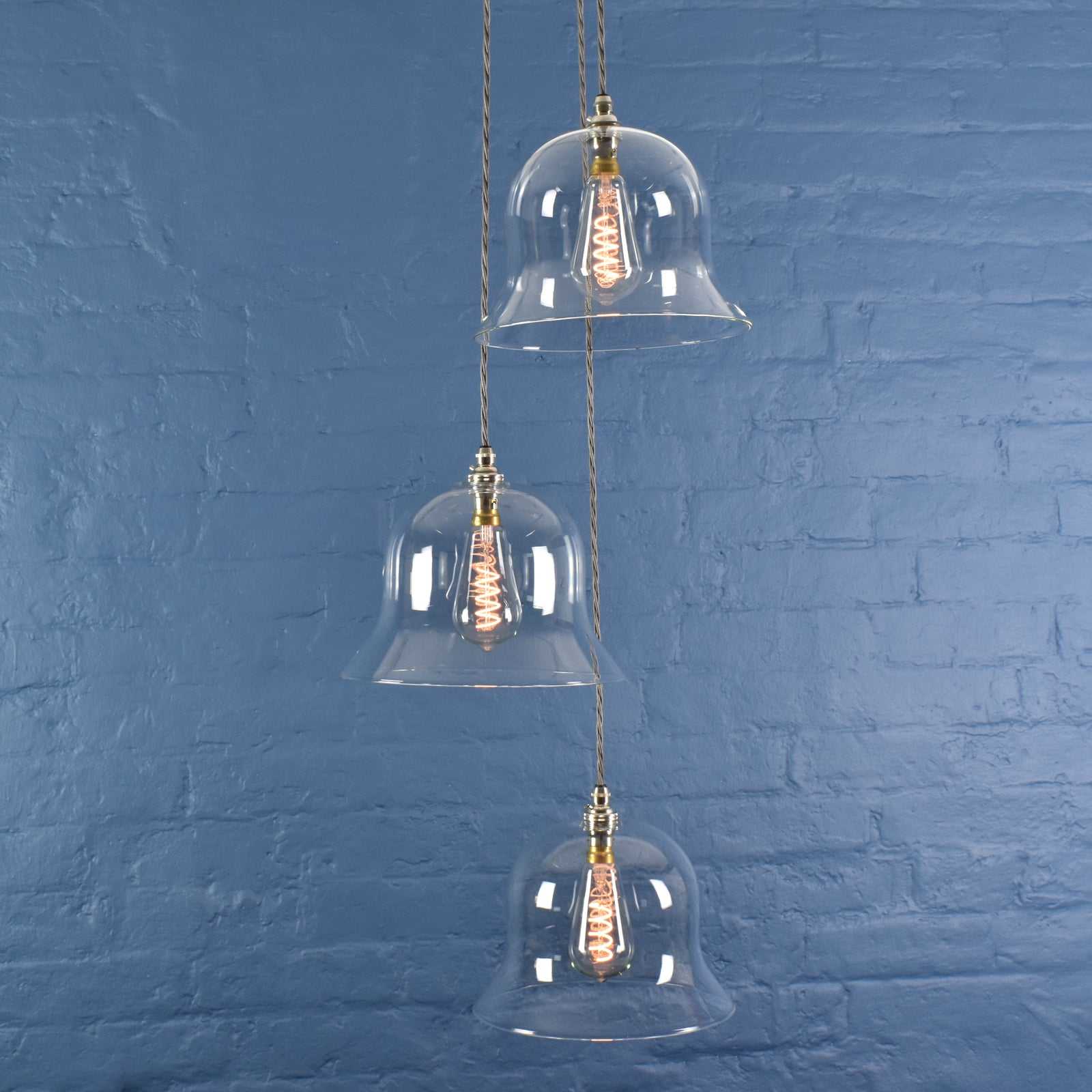 Bodium Large Clear Glass Shade Cluster Pendant Light - Image 2
