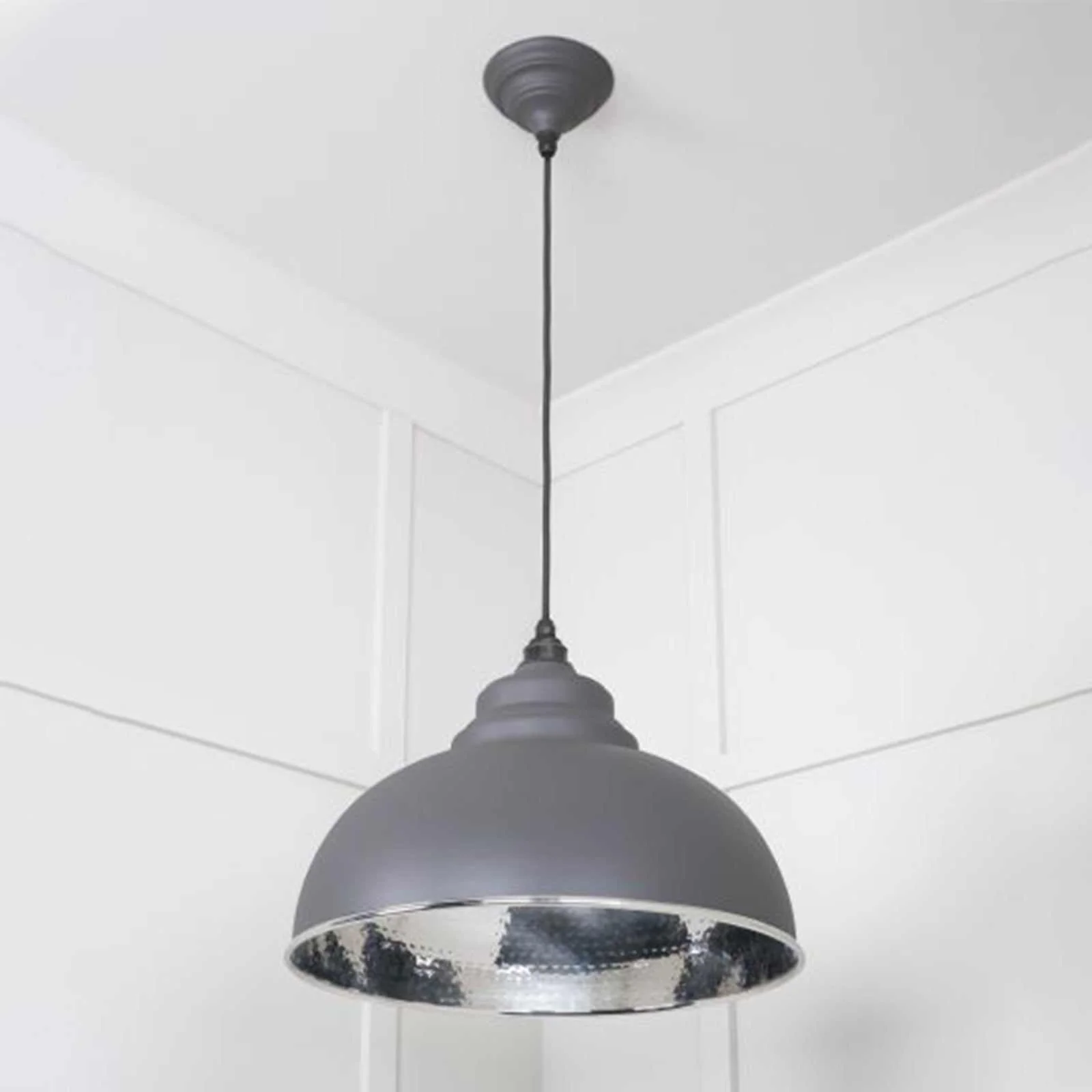 Brampton Hammered Nickel Pendant Light - Image 3