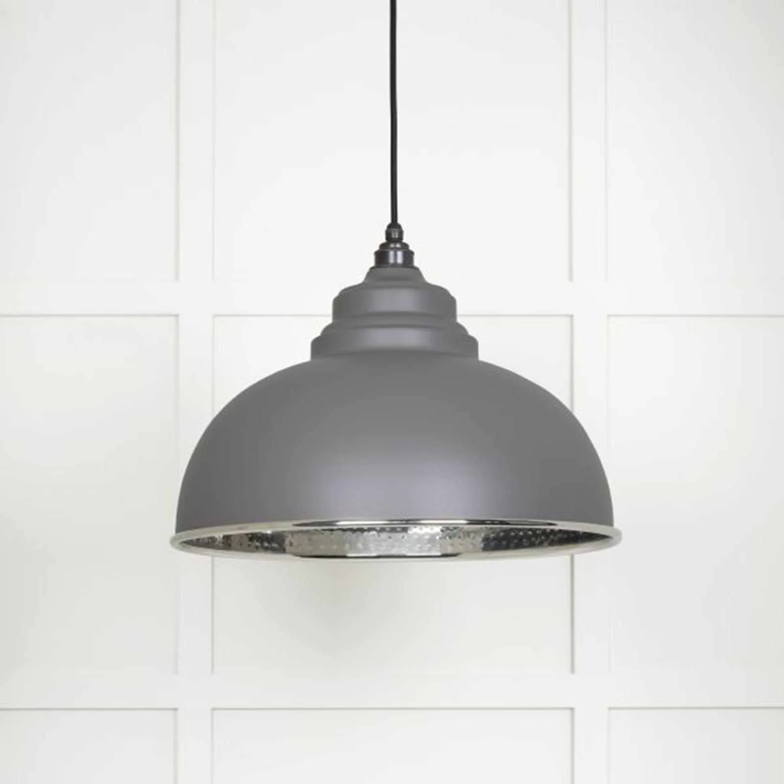 Brampton Hammered Nickel Pendant Light - Image 4
