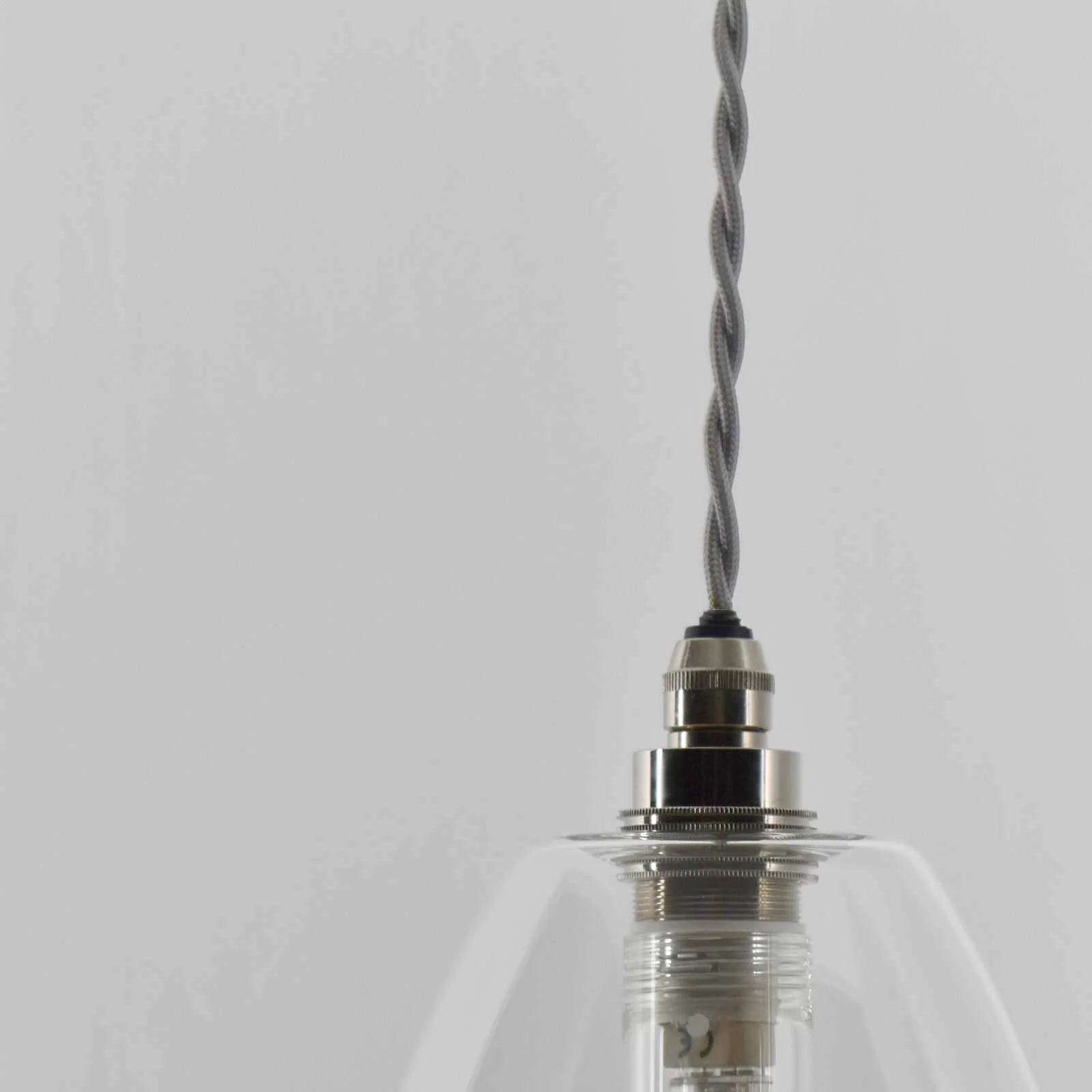 Camber Small Clear Glass Shade Bathroom Pendant Light - Image 4