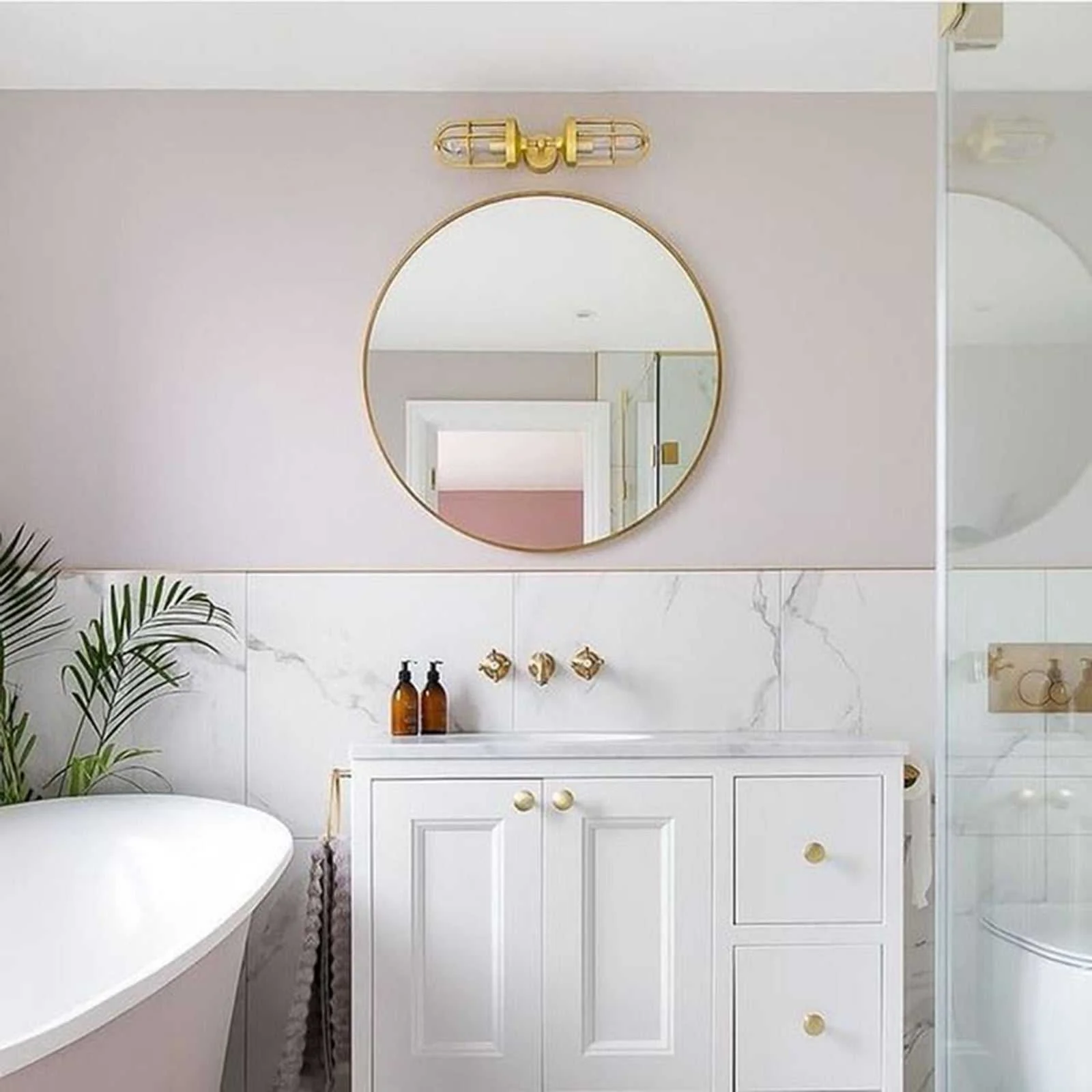 Clayton Bathroom Double Well Wall Light - Image 7