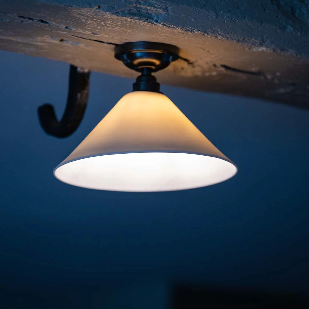 Coolie Ceramic Shade Flush Ceiling Light - Image 2