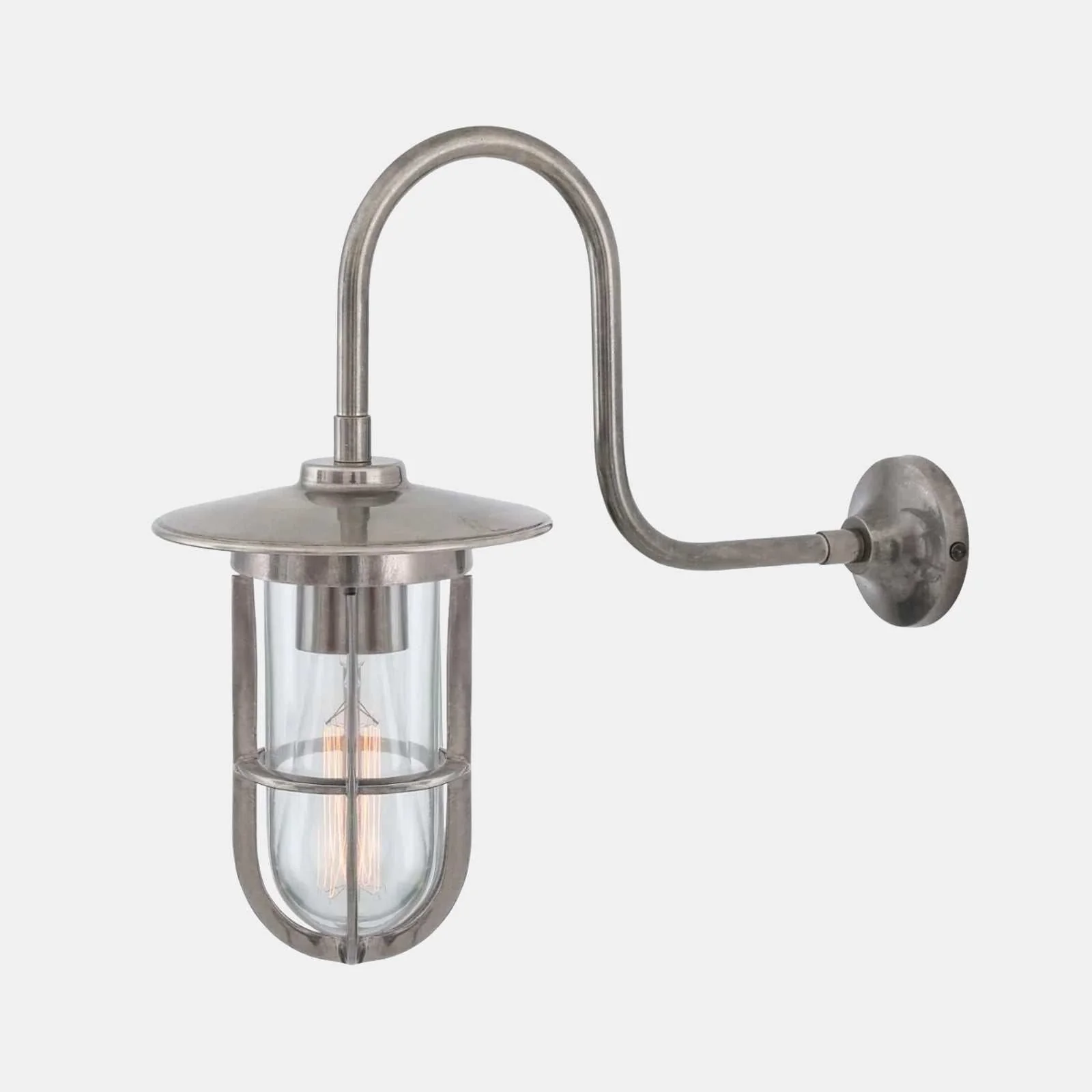Denham Outdoor Swan Neck Wall Light - Image 6
