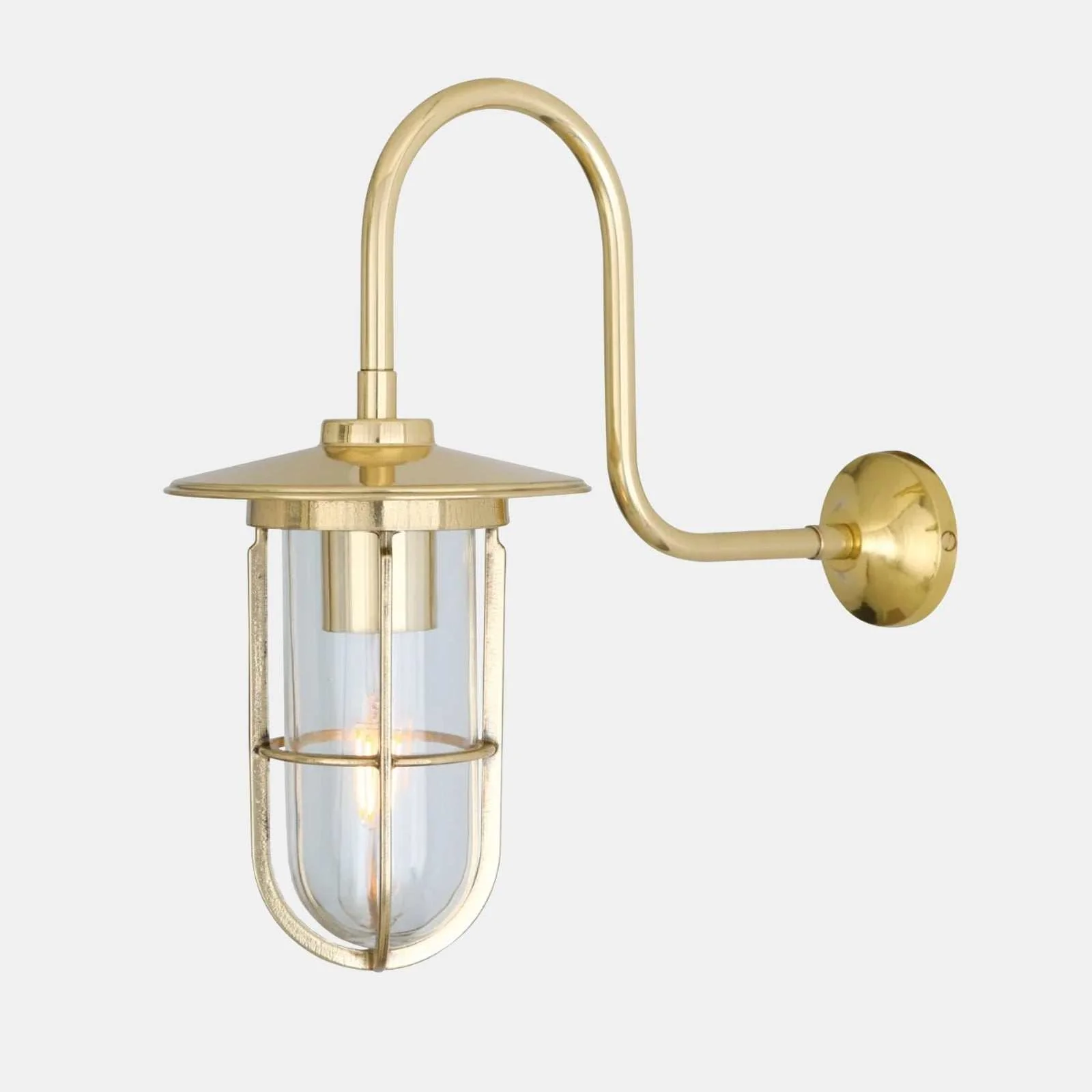 Denham Outdoor Swan Neck Wall Light - Image 7