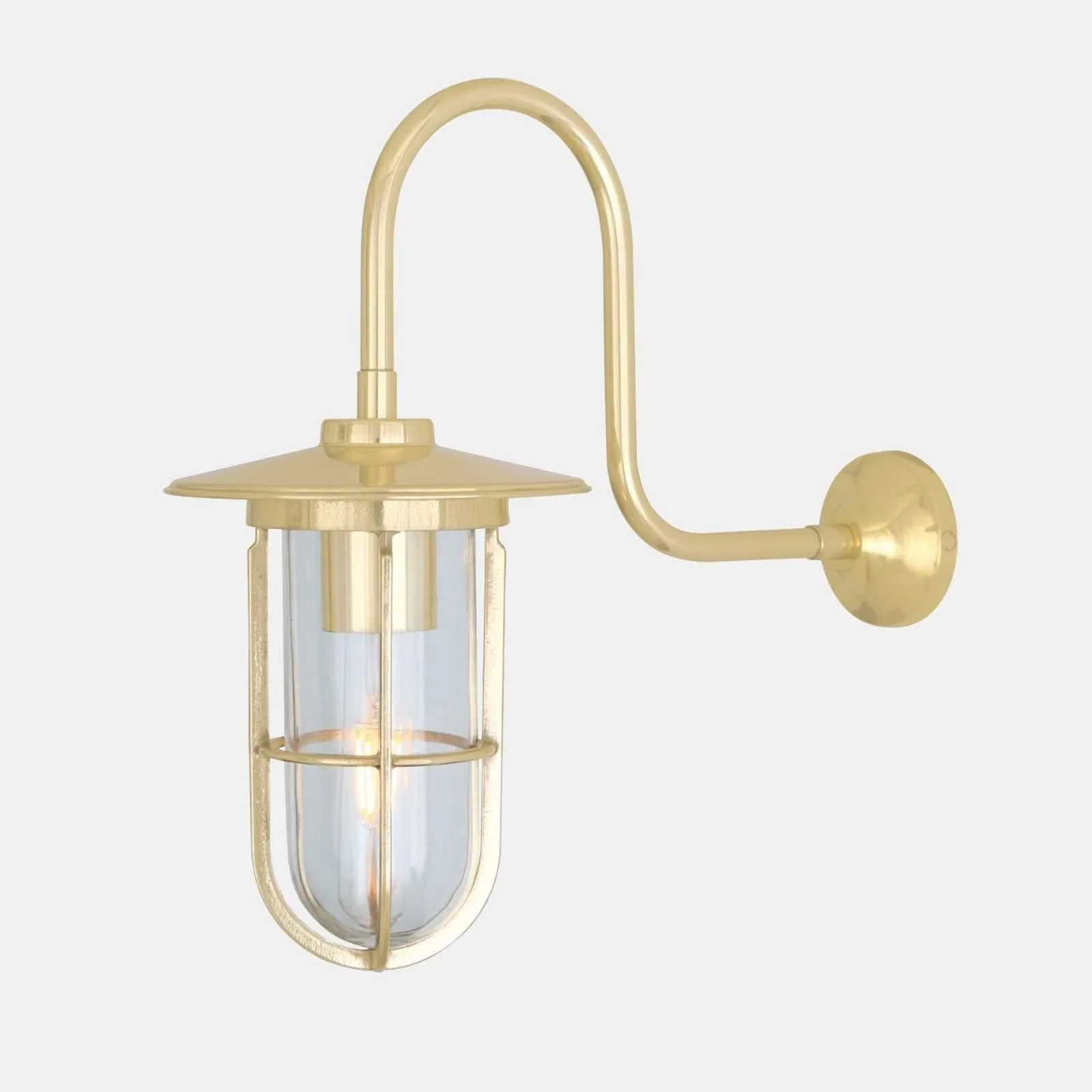 Denham Outdoor Swan Neck Wall Light - Image 8