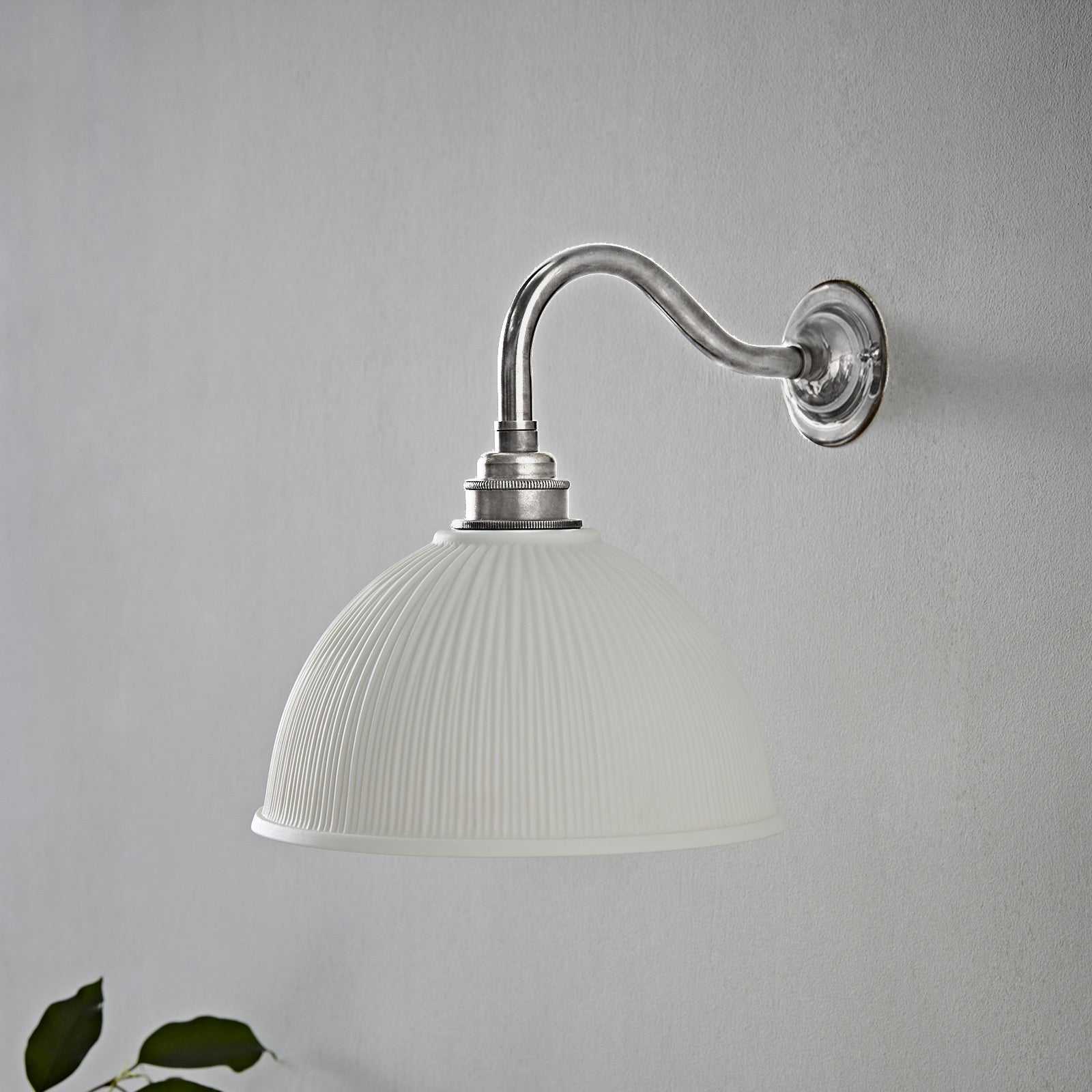 Denton Medium Ribbed Ceramic Shade Wall Light - Image 4