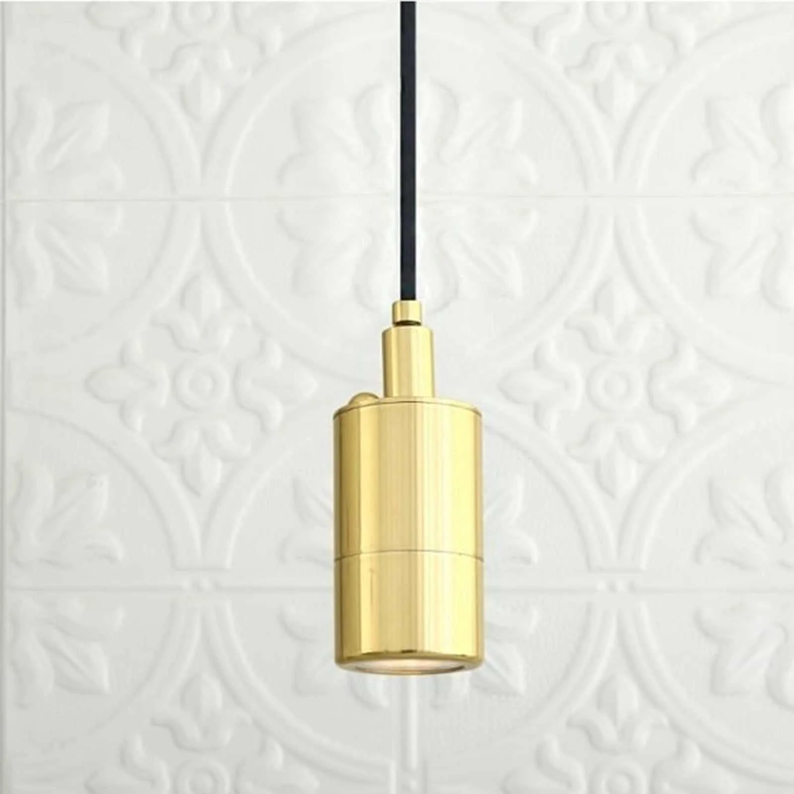 Ennis IP44 Brass Bathroom and Kitchen Pendant Light - Image 3