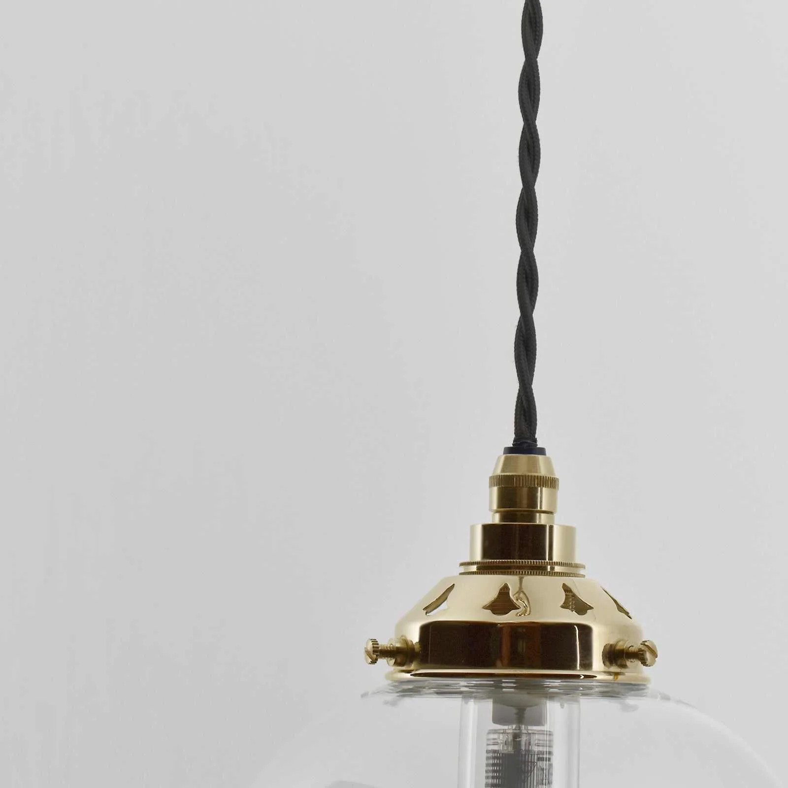 Hythe Small Clear Glass Shade Bathroom Pendant Light - Image 4
