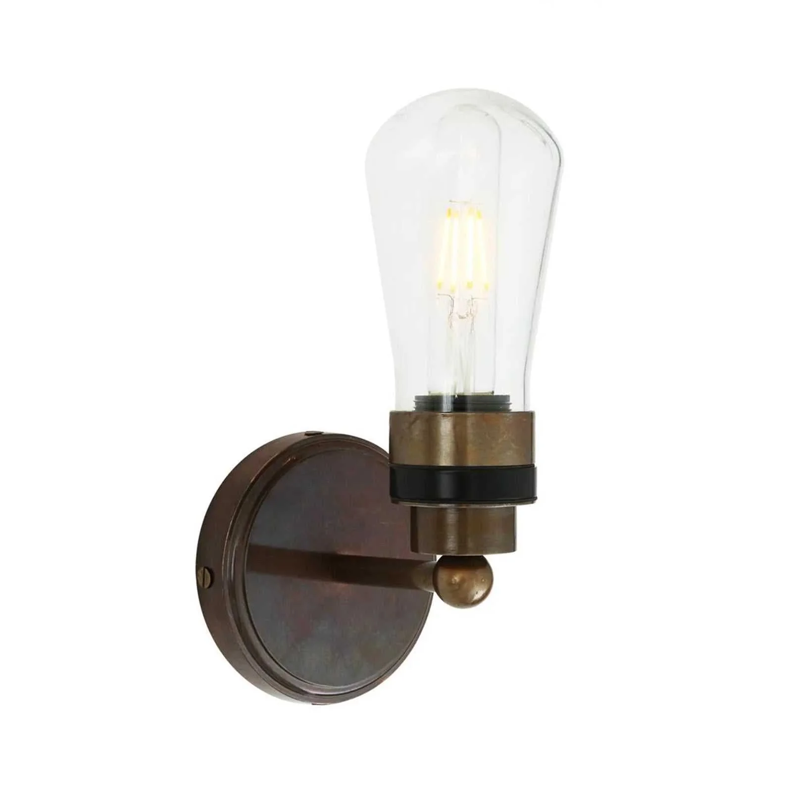 Iden Bathroom Wall Light in Matt Black