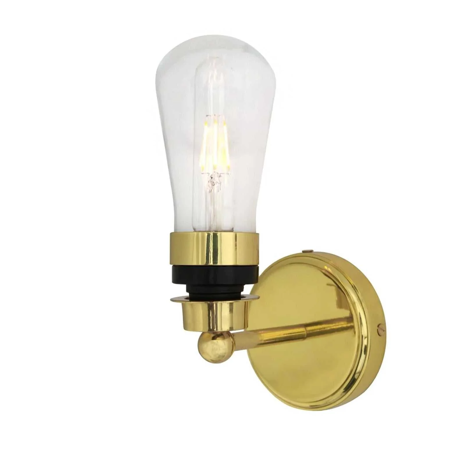 Iden Bathroom Wall Light in Matt Black - Image 4
