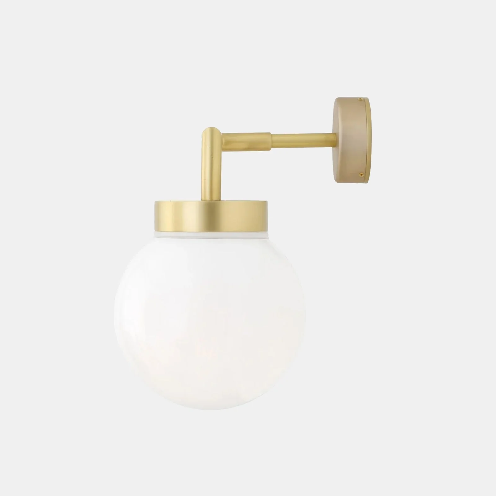Jordan White Glass Bathroom Wall Light - Image 4