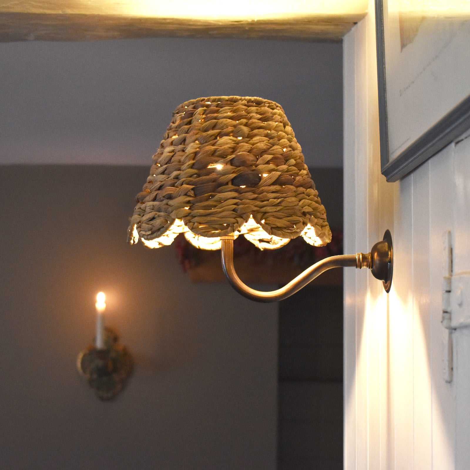 Natural Seagrass Shade Wall Light - Image 3
