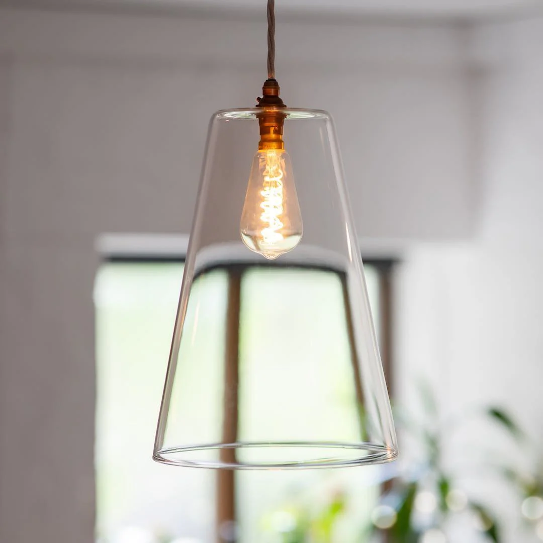 Newbury Extra Large Clear Glass Shade Pendant Light