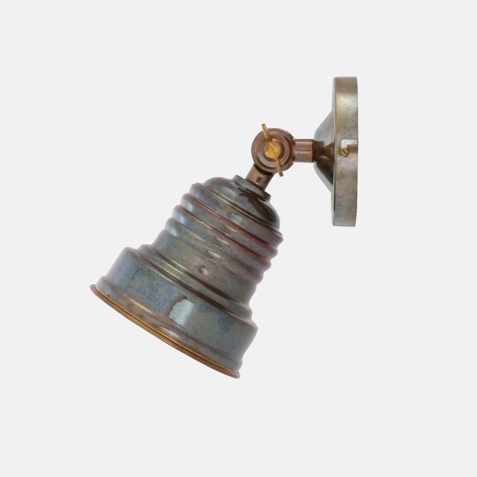 Newell Antique Brass Wall Light – Industrial Spot Light - Image 3