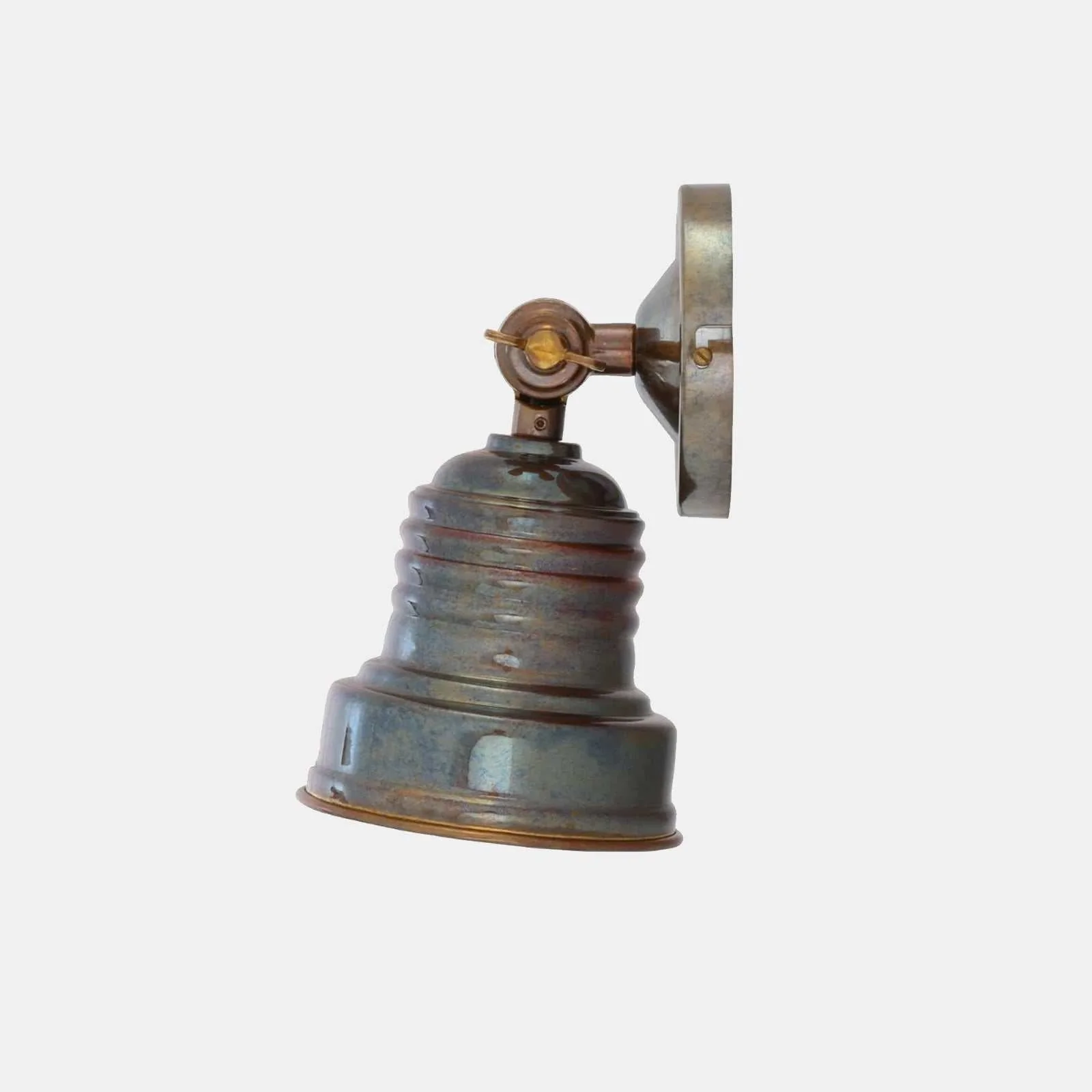 Newell Antique Brass Wall Light – Industrial Spot Light - Image 4