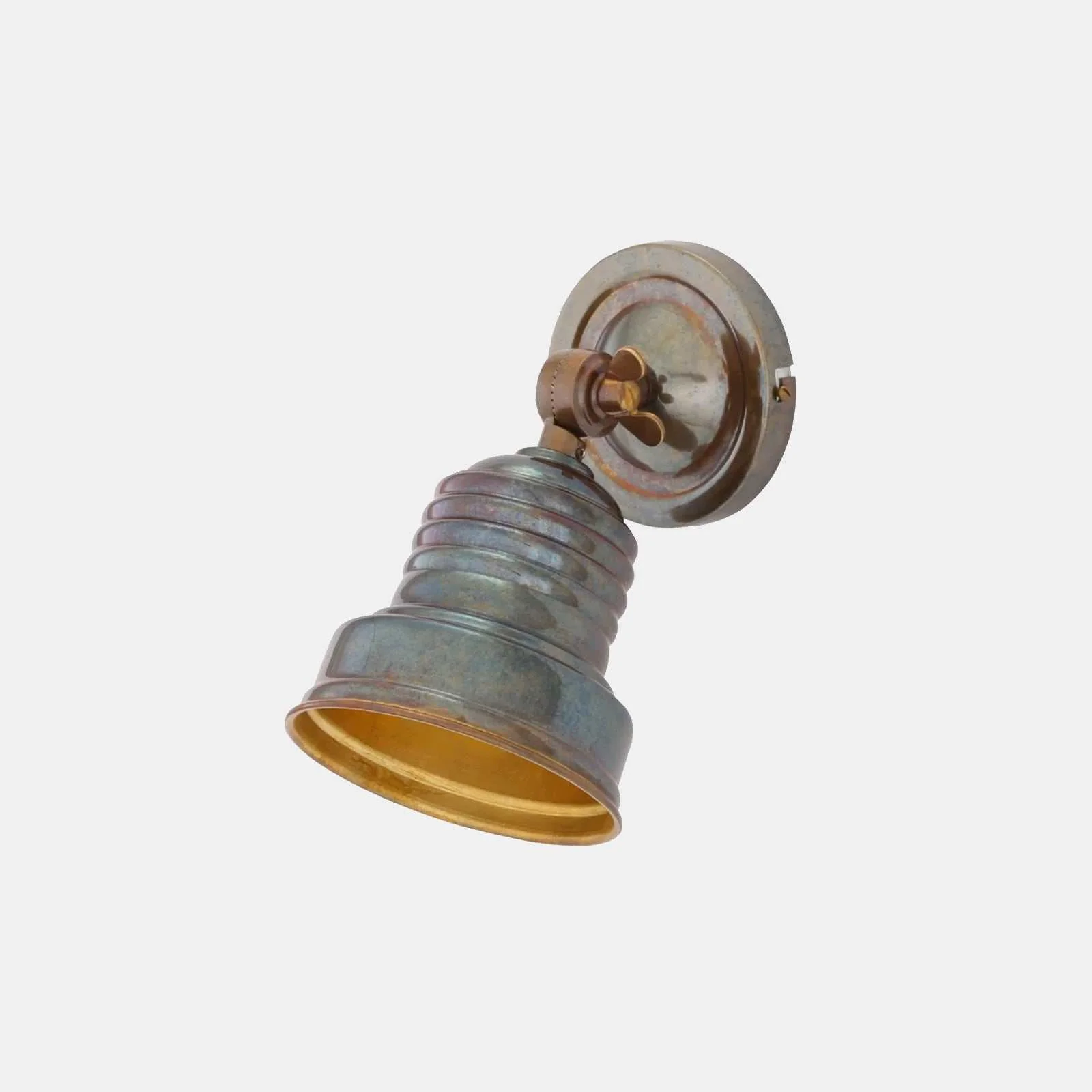 Newell Antique Brass Wall Light – Industrial Spot Light - Image 6