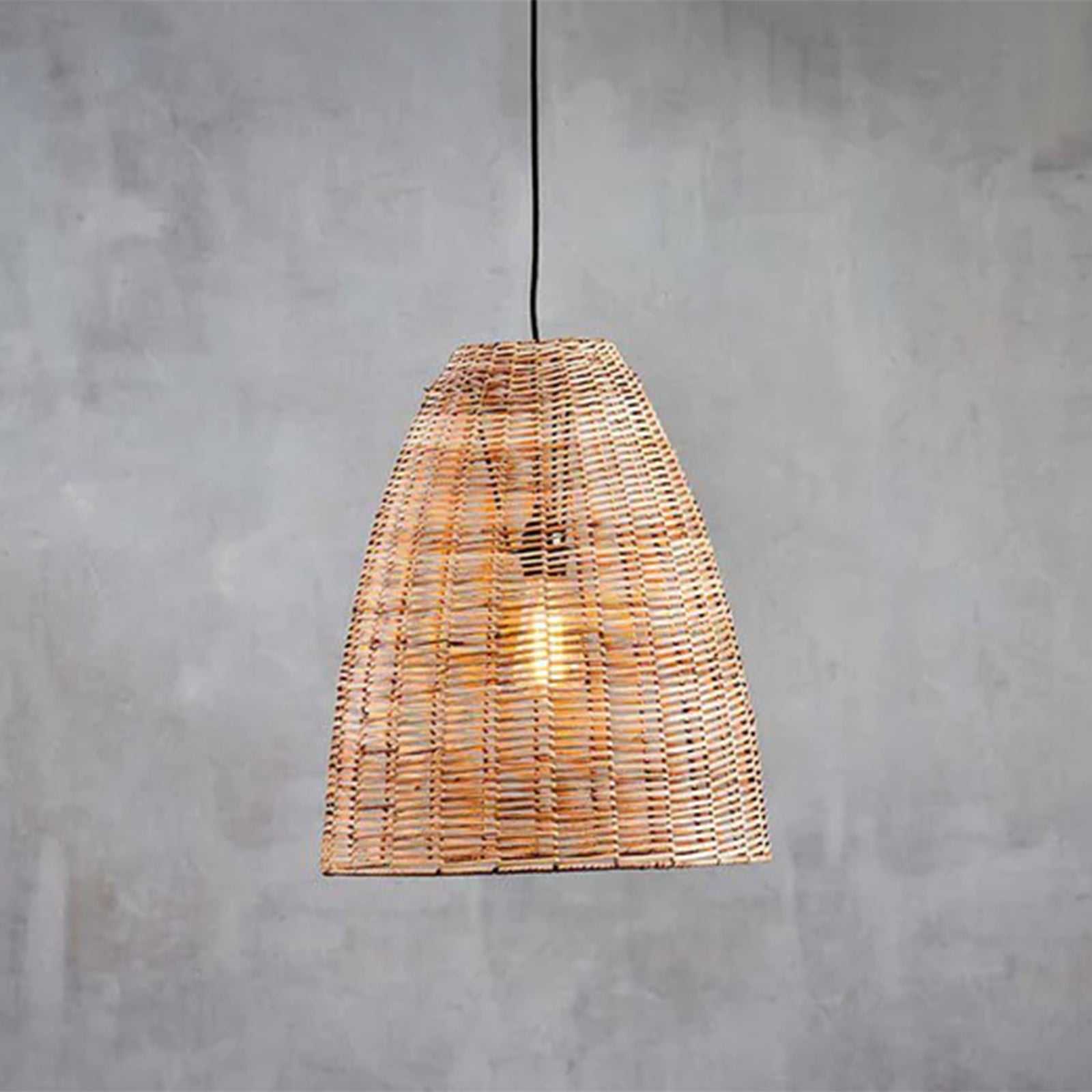 Nkuku Noko Wicker Conical Pendant - Medium - Image 4