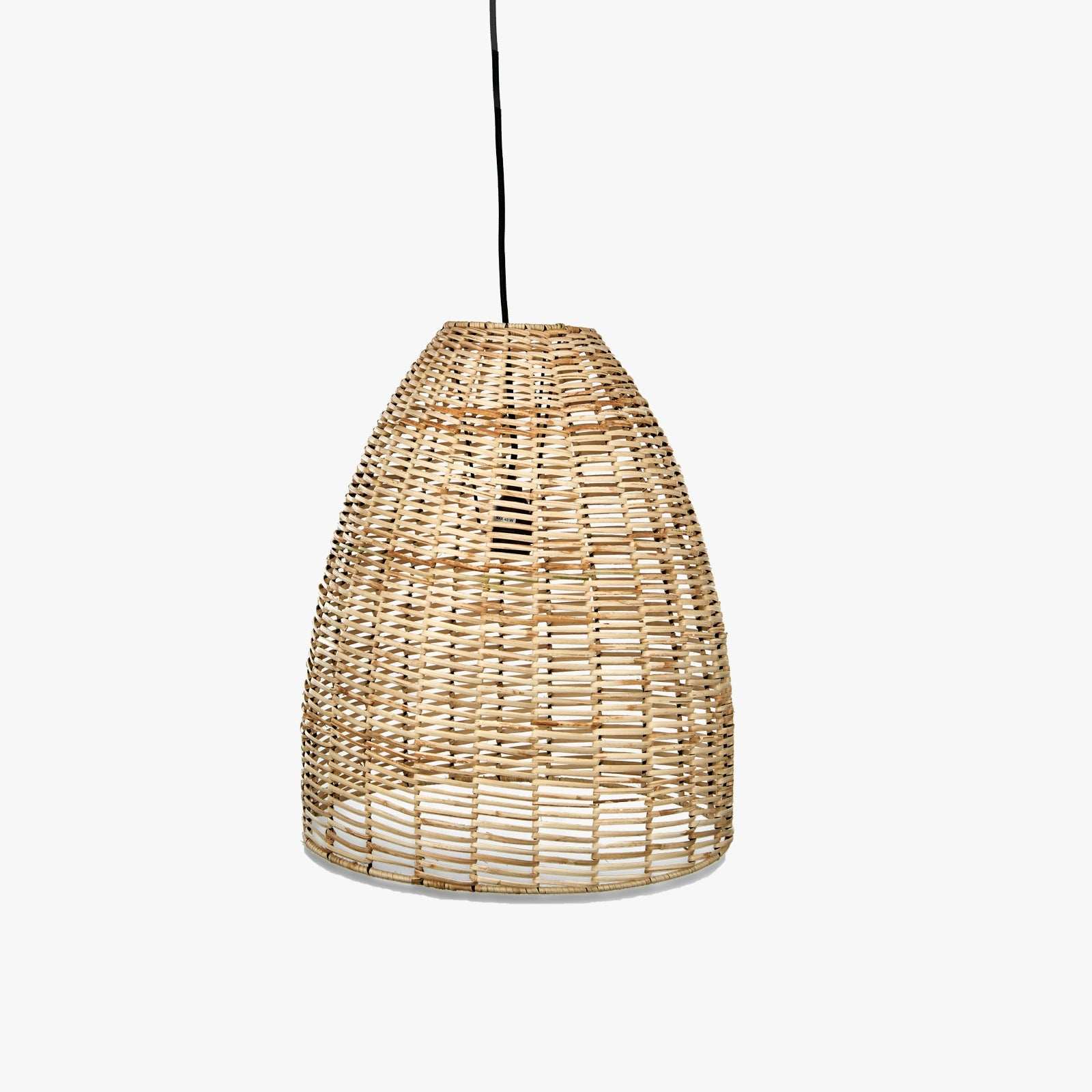 Nkuku Noko Wicker Conical Pendant - Medium - Image 5