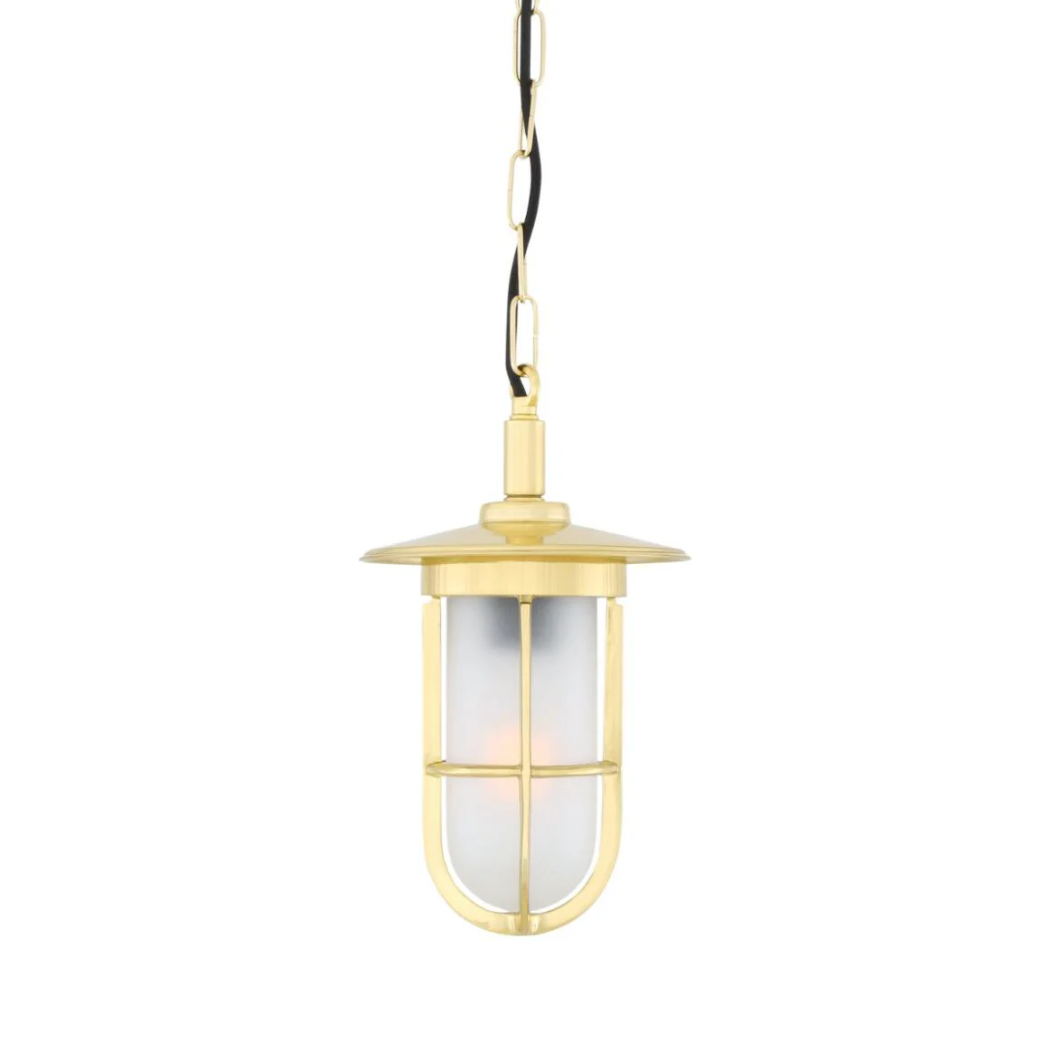 Ramor Nautical Brass Outdoor Pendant Light - Image 3