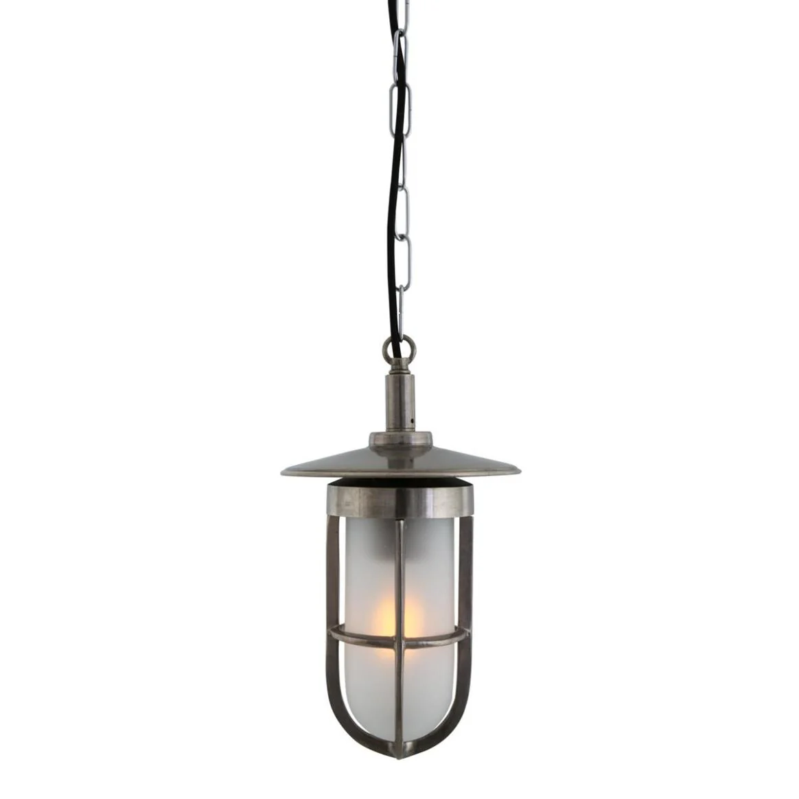 Ramor Nautical Brass Outdoor Pendant Light - Image 4