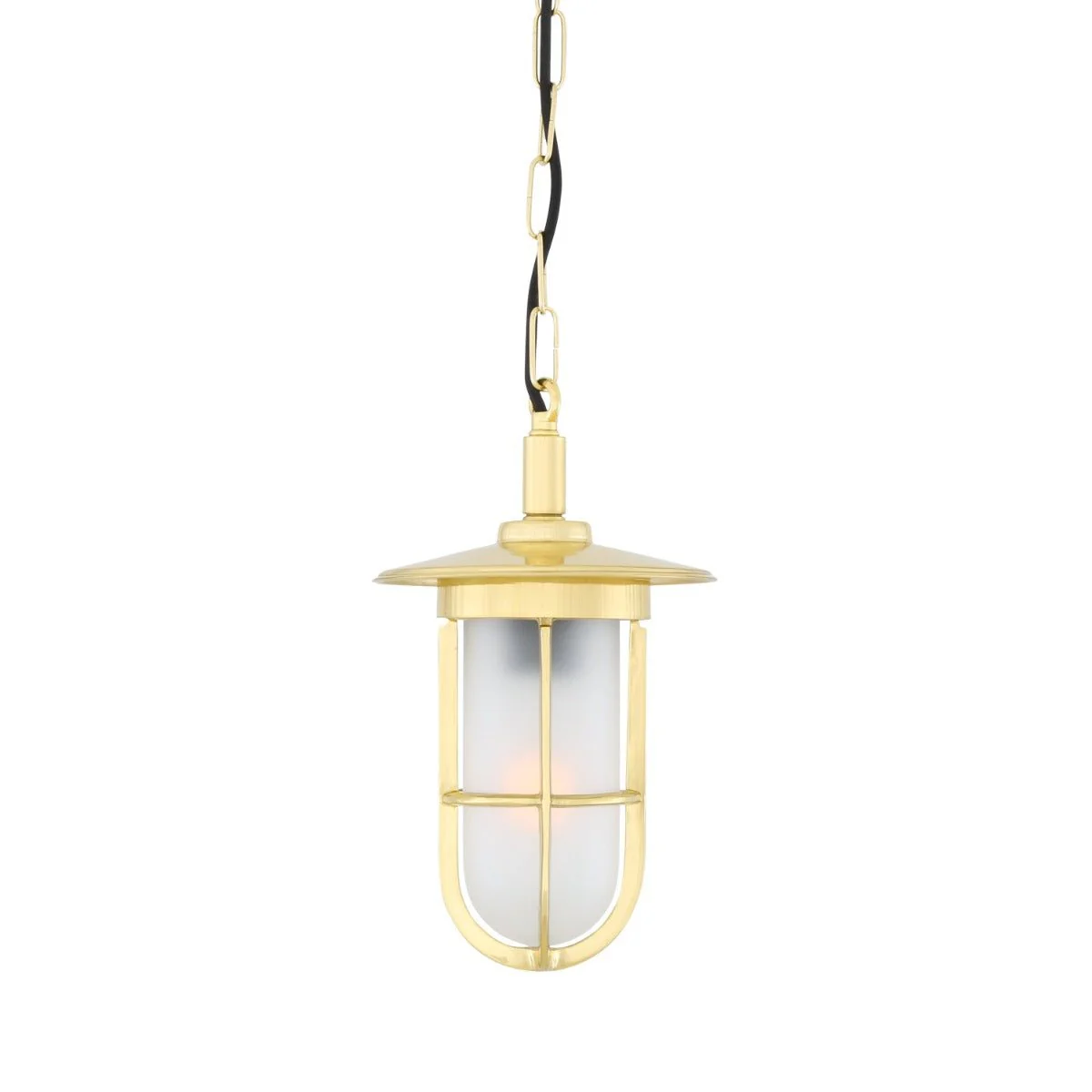 Ramor Nautical Brass Outdoor Pendant Light - Image 5
