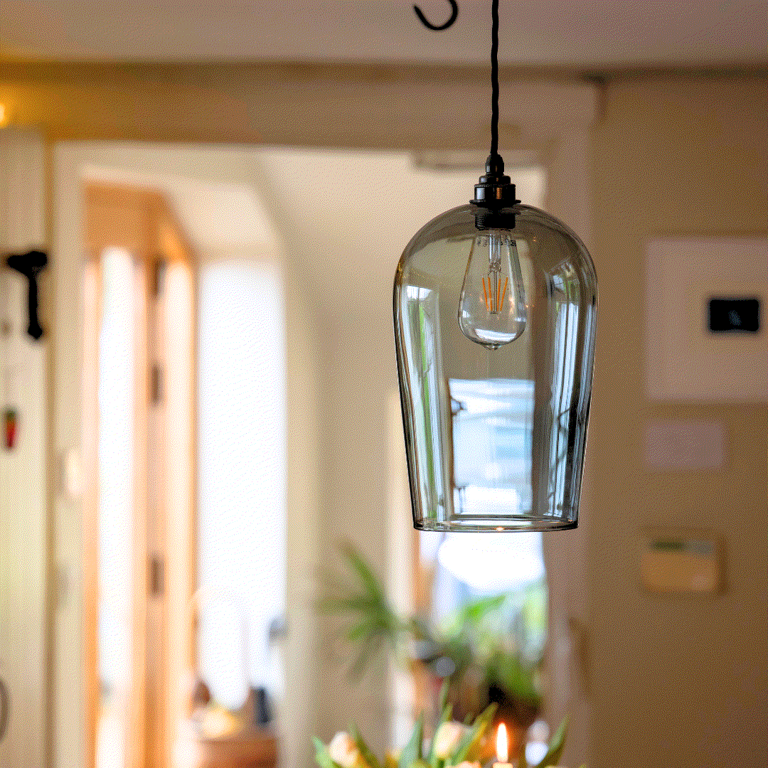 Royal Smoked Glass Shade Pendant Light