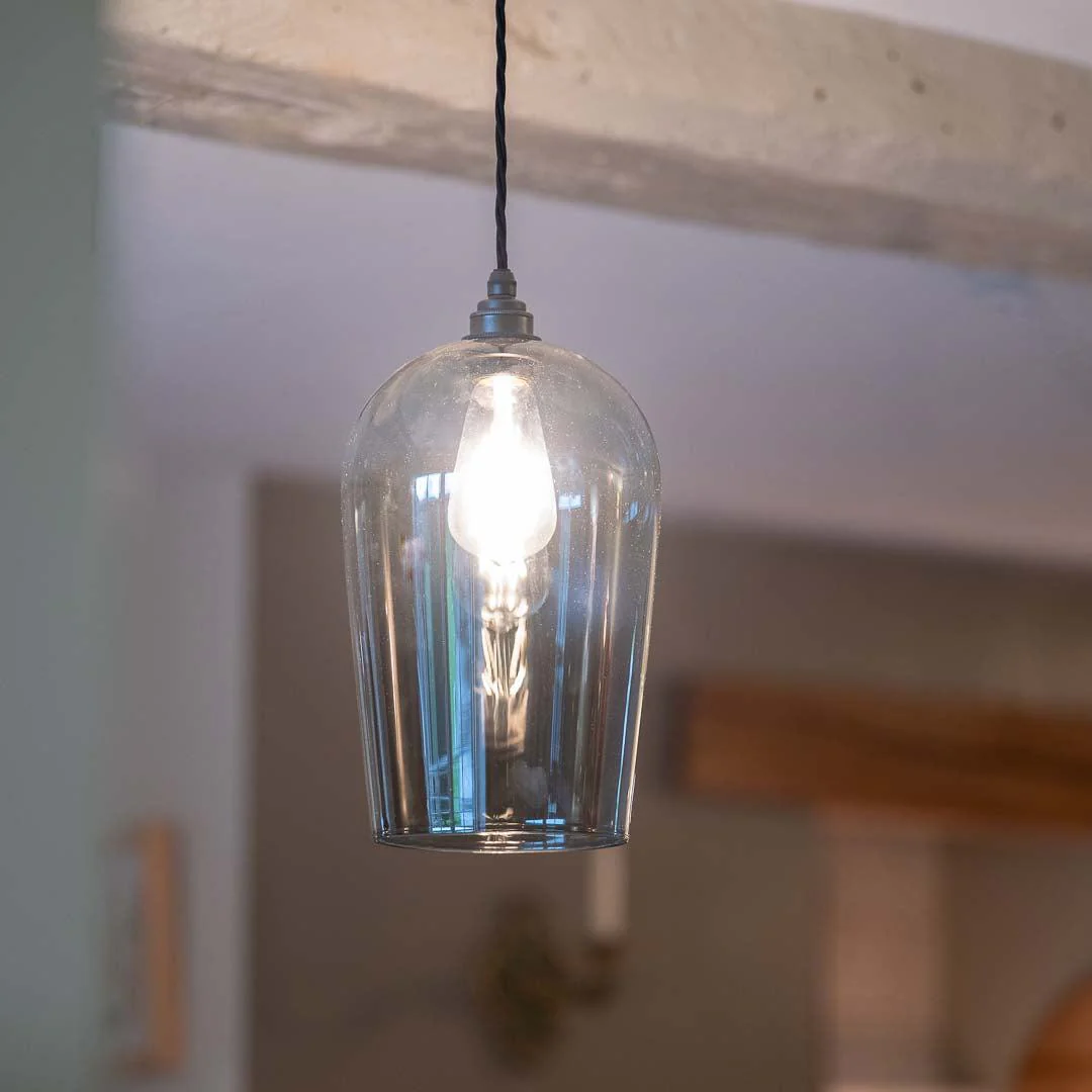 Royal Smoked Glass Shade Pendant Light - Image 2