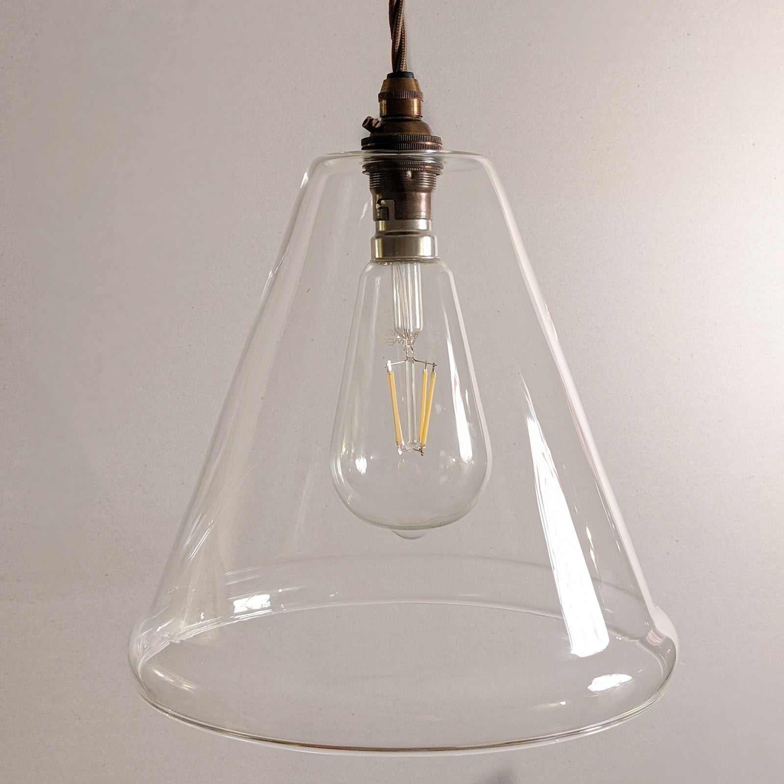 Rye Medium Clear Glass Shade Pendant Light - Image 2