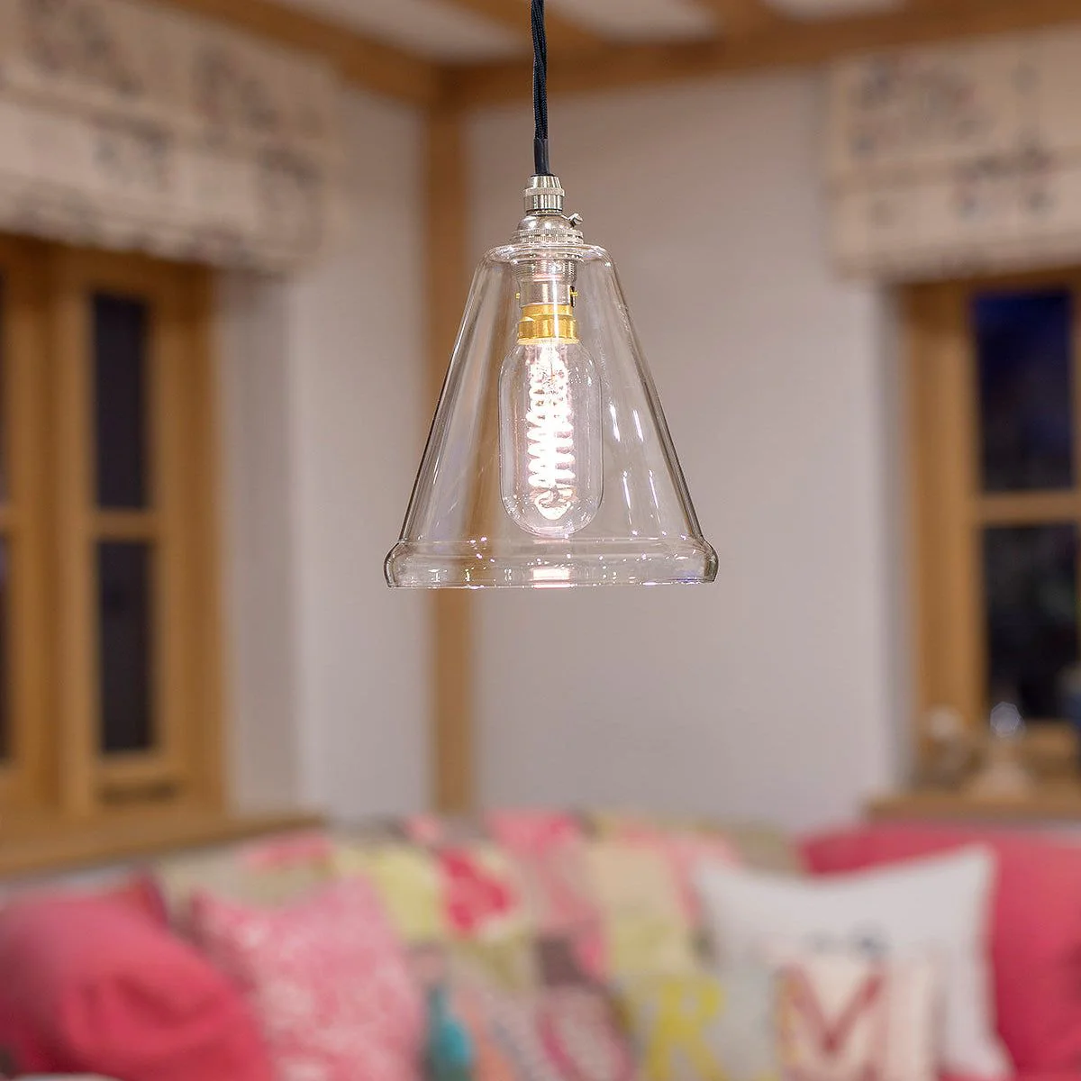 Rye Small Clear Glass Shade Pendant Light - Image 4