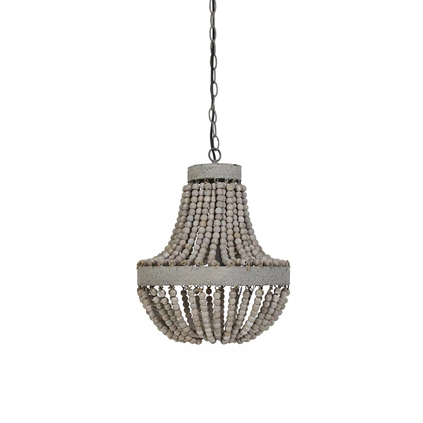 Light & Living Small Luna Wooden Ceiling Pendant Light - Image 3