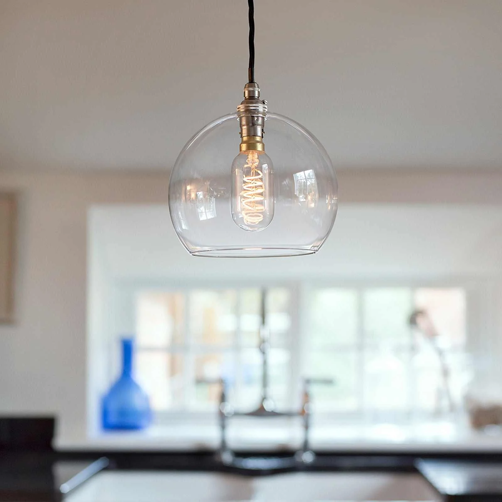 Soho Medium Clear Glass Shade Pendant Light