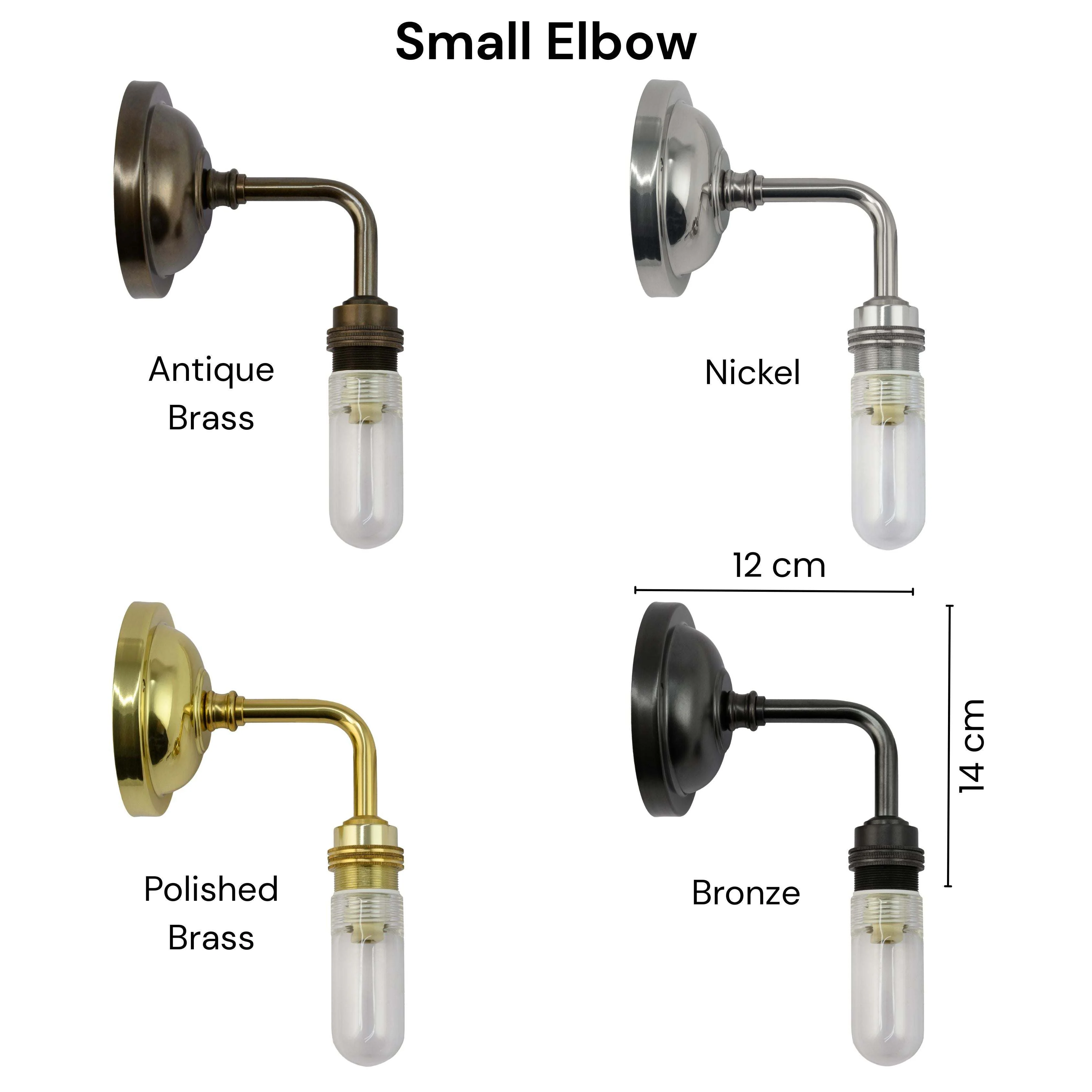 Soho Small Ribbed Glass Shade Bathroom Wall Light - Image 4