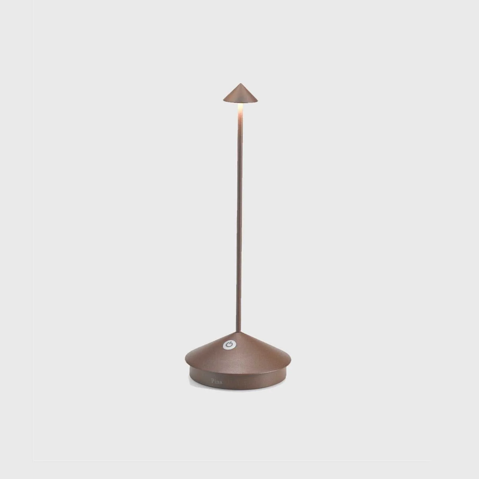Zafferano Pina Pro Rechargeable Rust Table Lamp