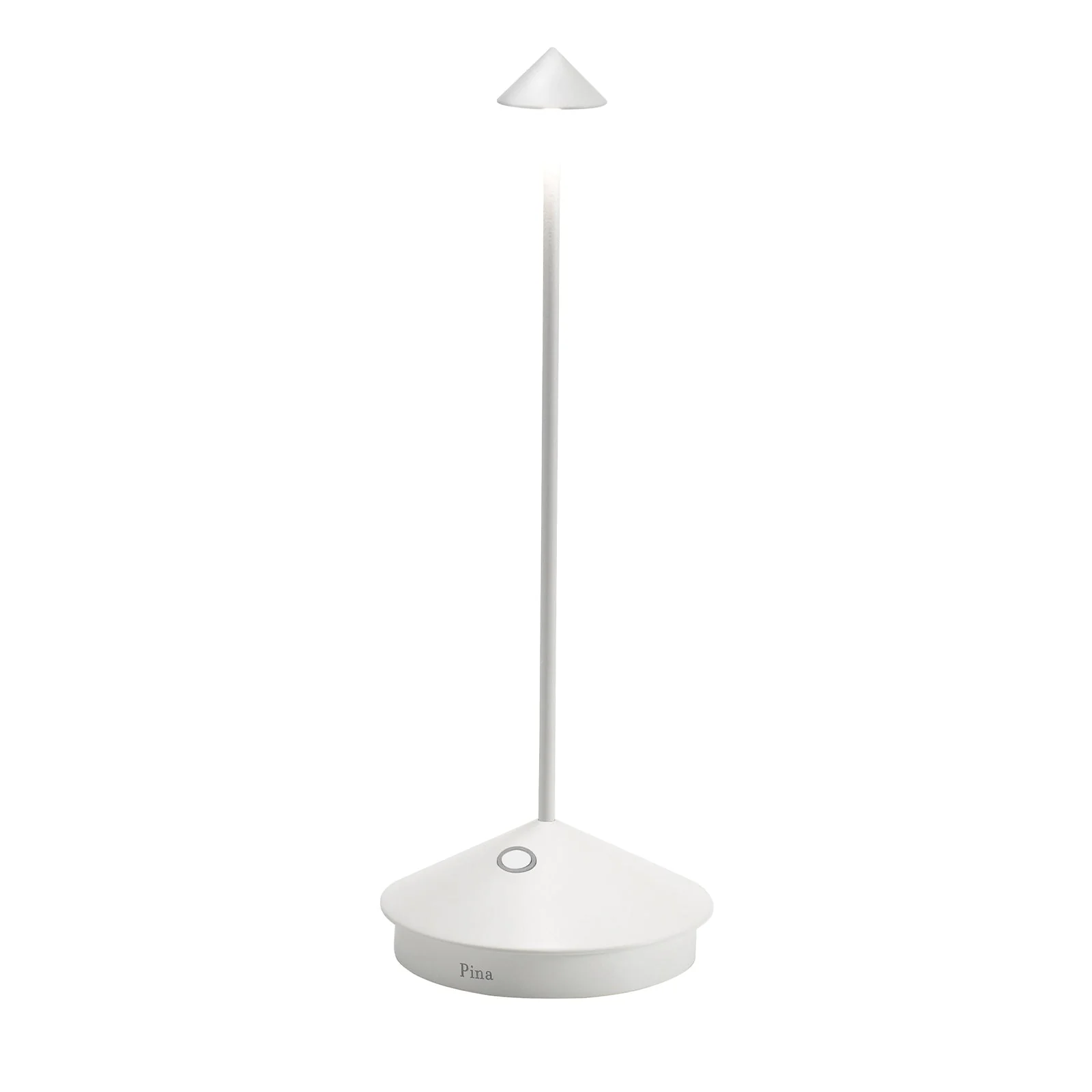 Zafferano Pina Pro Rechargeable White Table Lamp