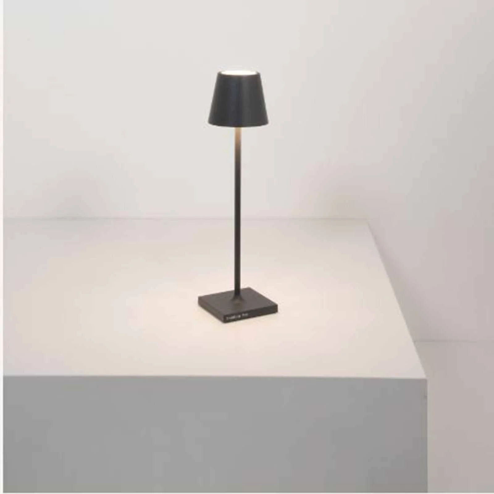 Zafferano Poldina Micro Rechargeable Grey Table Lamp - Image 2