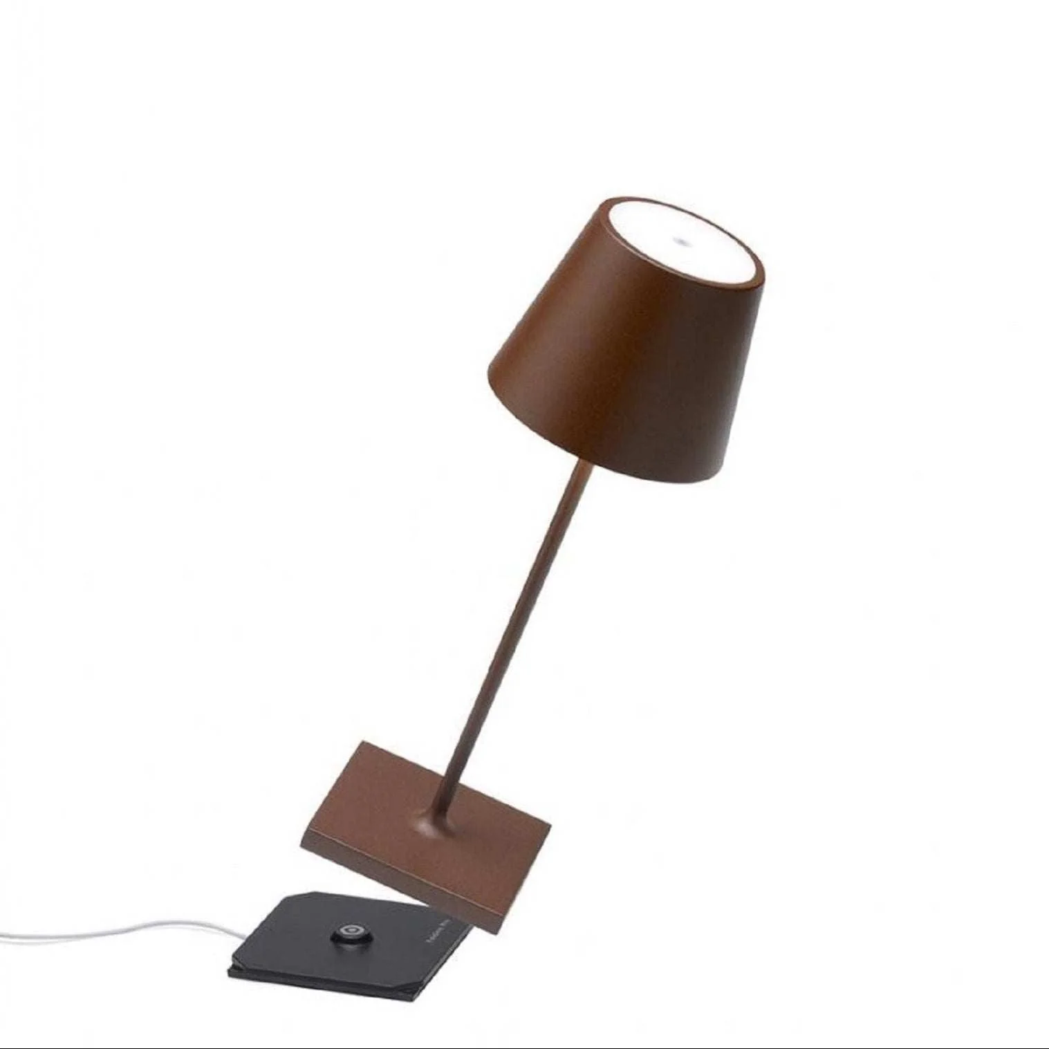 Zafferano Poldina Mini Rechargeable Rust Table Lamp