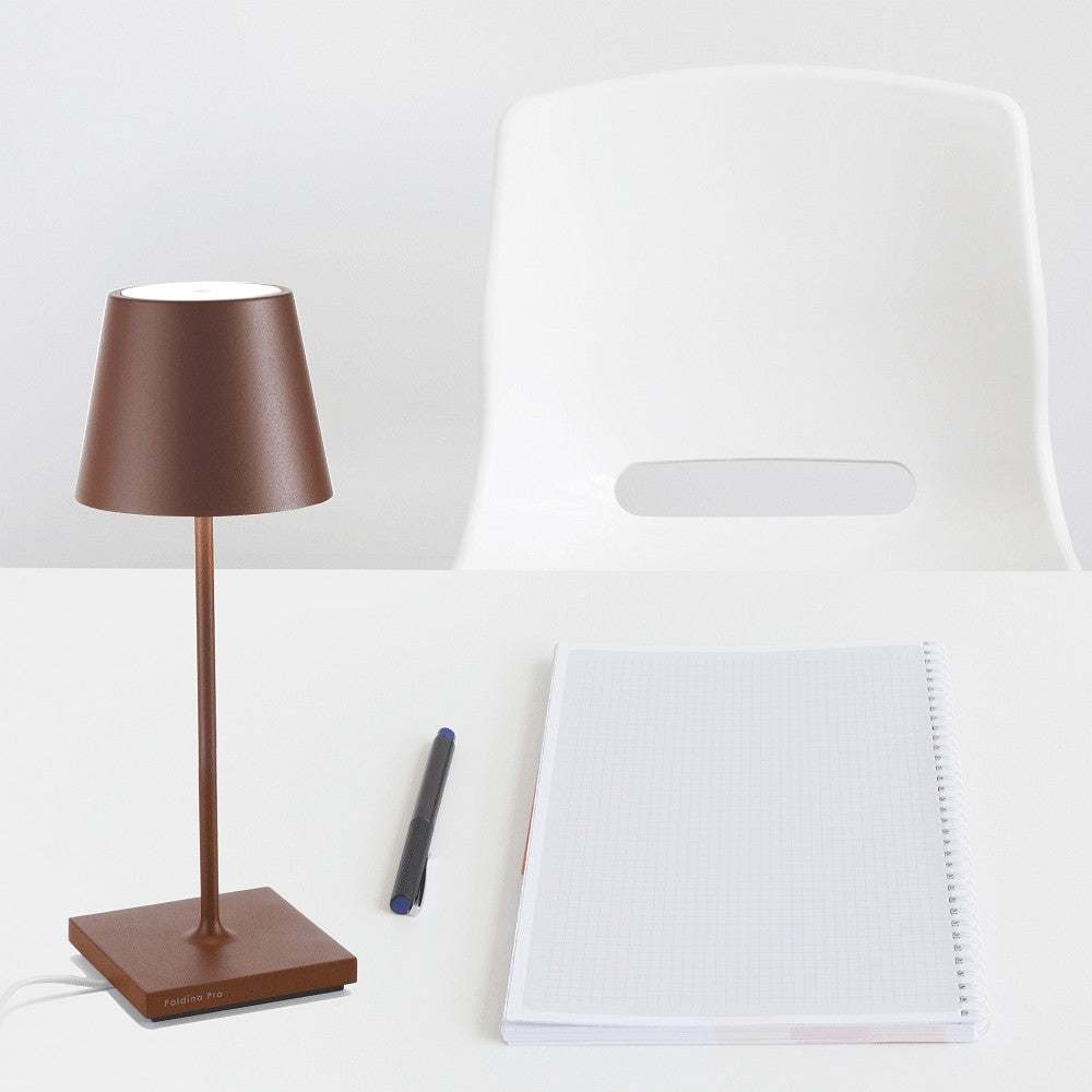 Zafferano Poldina Mini Rechargeable Rust Table Lamp - Image 2