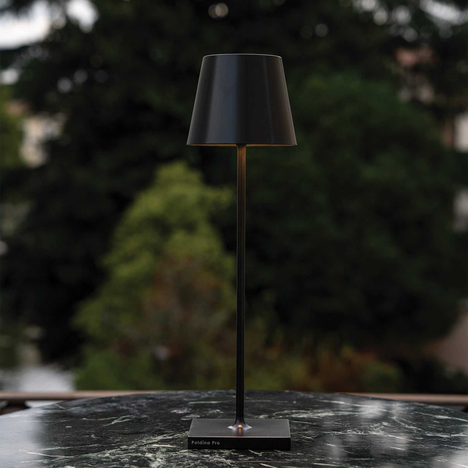Zafferano Poldina Pro Reachargeable Black Table Lamp - Image 3