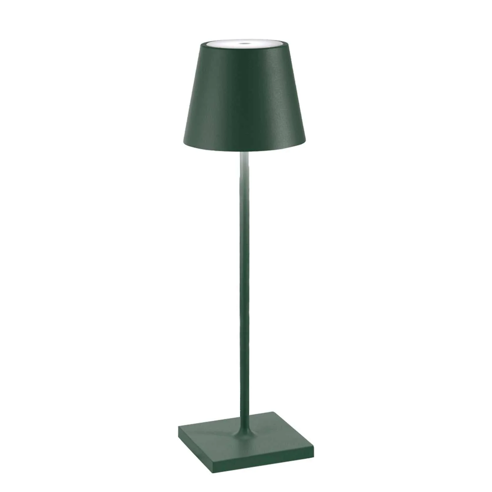 Zafferano Poldina Pro Rechargeable Dark Green Table Lamp