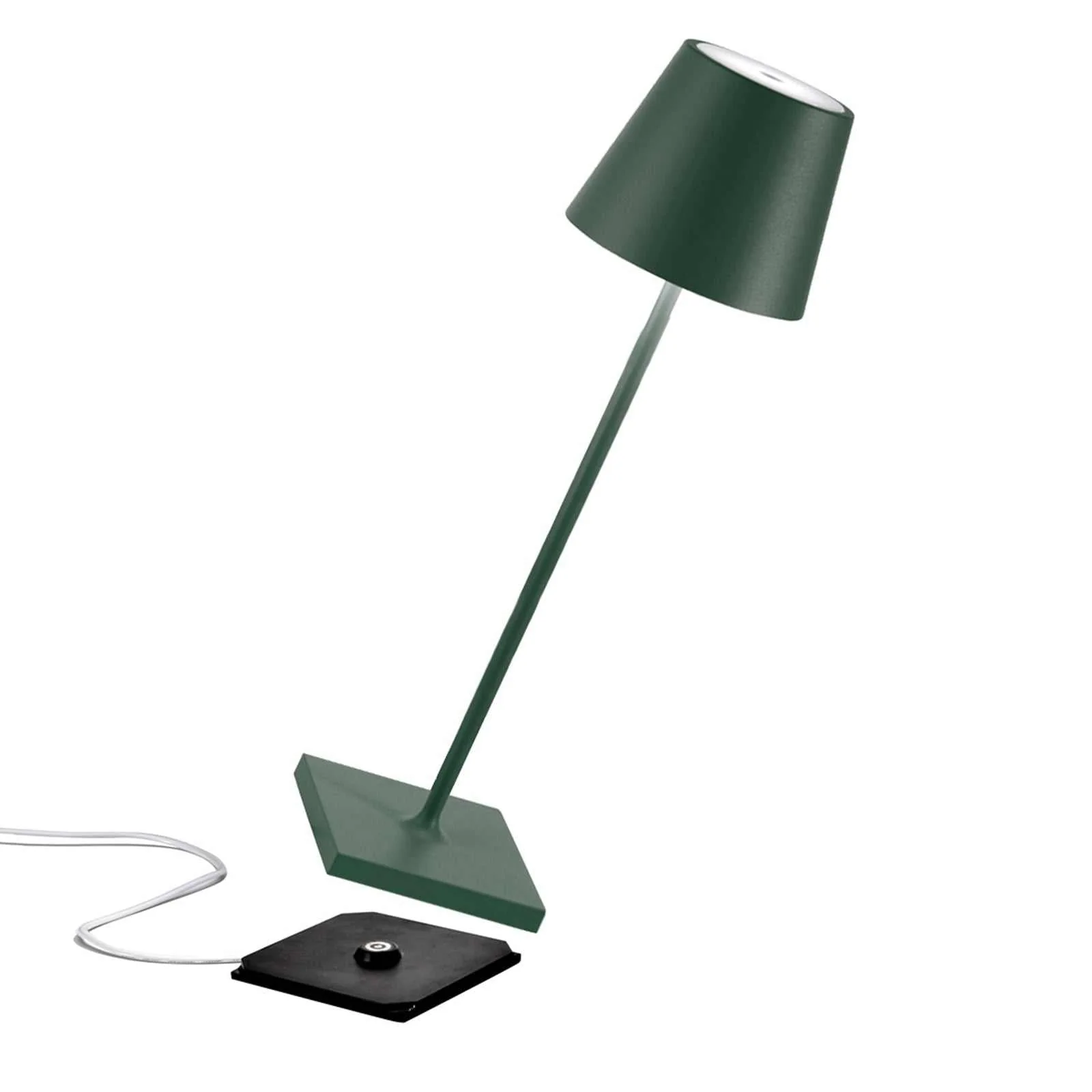 Zafferano Poldina Pro Rechargeable Dark Green Table Lamp - Image 2